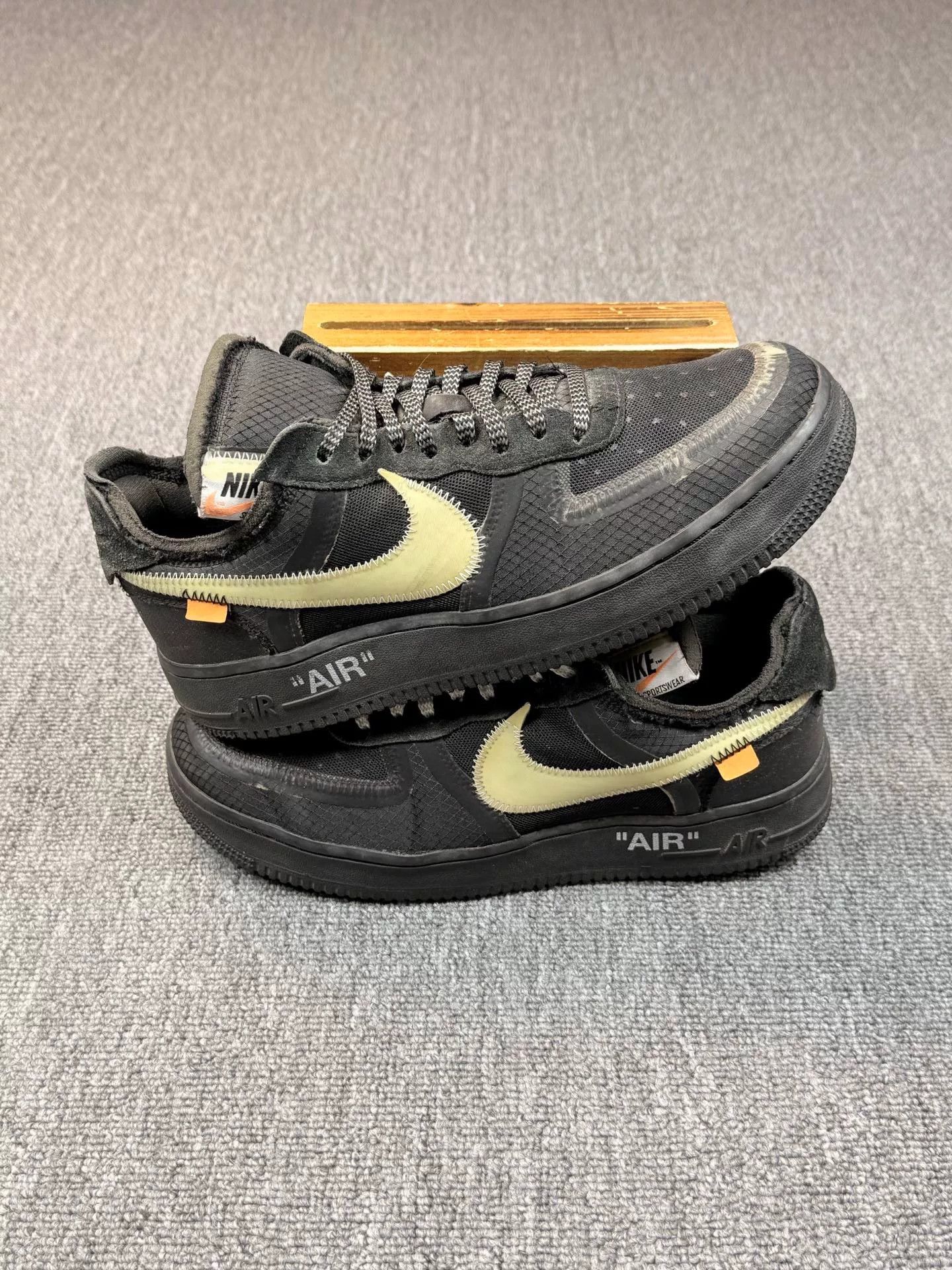 Nike Nike AF1 Black Lowtop Sneakers 8 Men Size US 8 / EU 41 - 2 Thumbnail