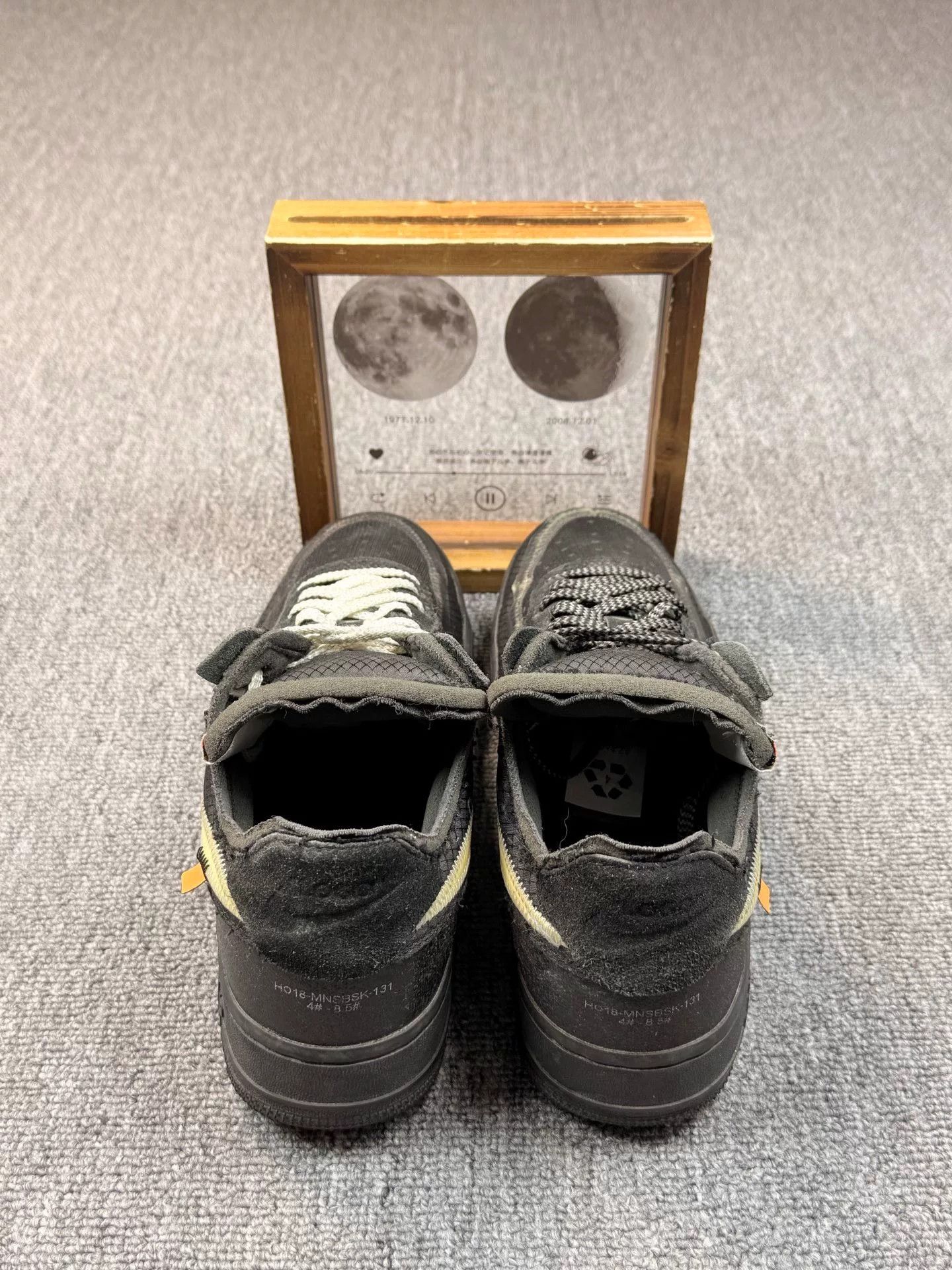 Nike Nike AF1 Black Lowtop Sneakers 8 Men Size US 8 / EU 41 - 5 Thumbnail