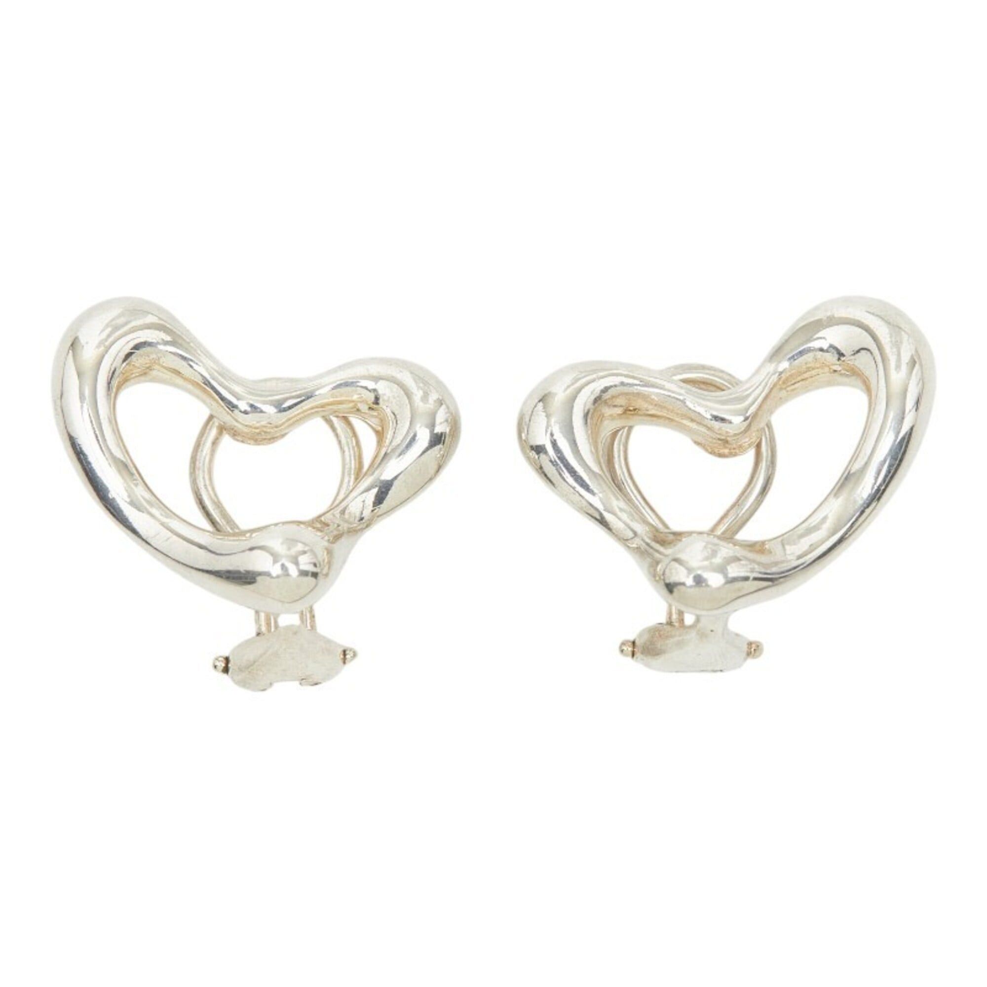 Tiffany & Co. Tiffany & Co. Elsa Peretti Open Heart Earrings, SV925 Silver, Women's. Size ONE SIZE - 2 Thumbnail