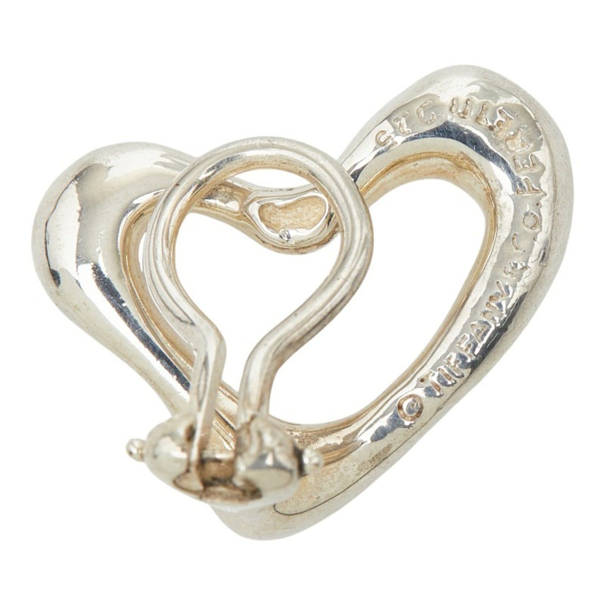 Tiffany & Co. Tiffany & Co. Elsa Peretti Open Heart Earrings, SV925 Silver, Women's. Size ONE SIZE - 4 Thumbnail