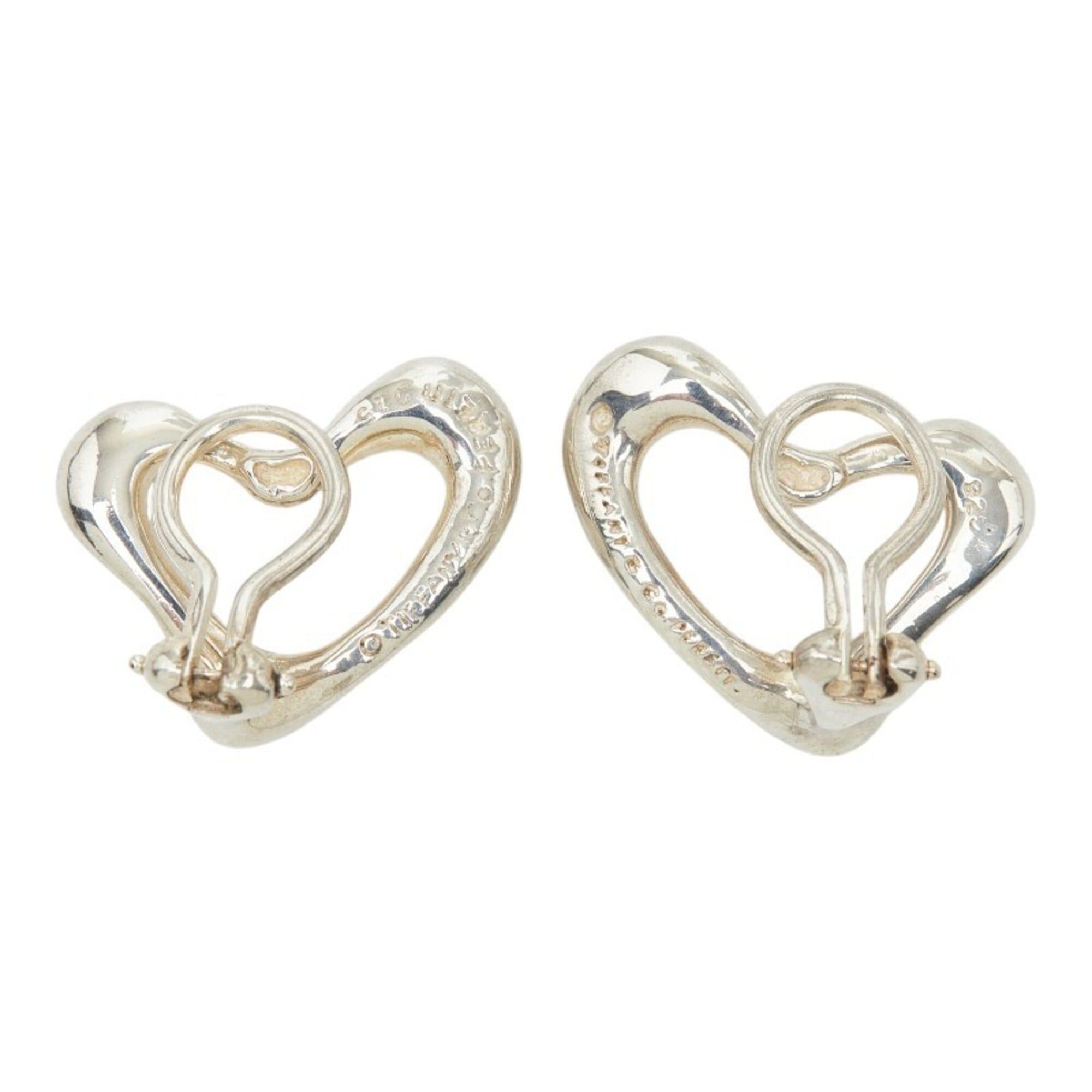 Tiffany & Co. Tiffany & Co. Elsa Peretti Open Heart Earrings, SV925 Silver, Women's. Size ONE SIZE - 3 Thumbnail