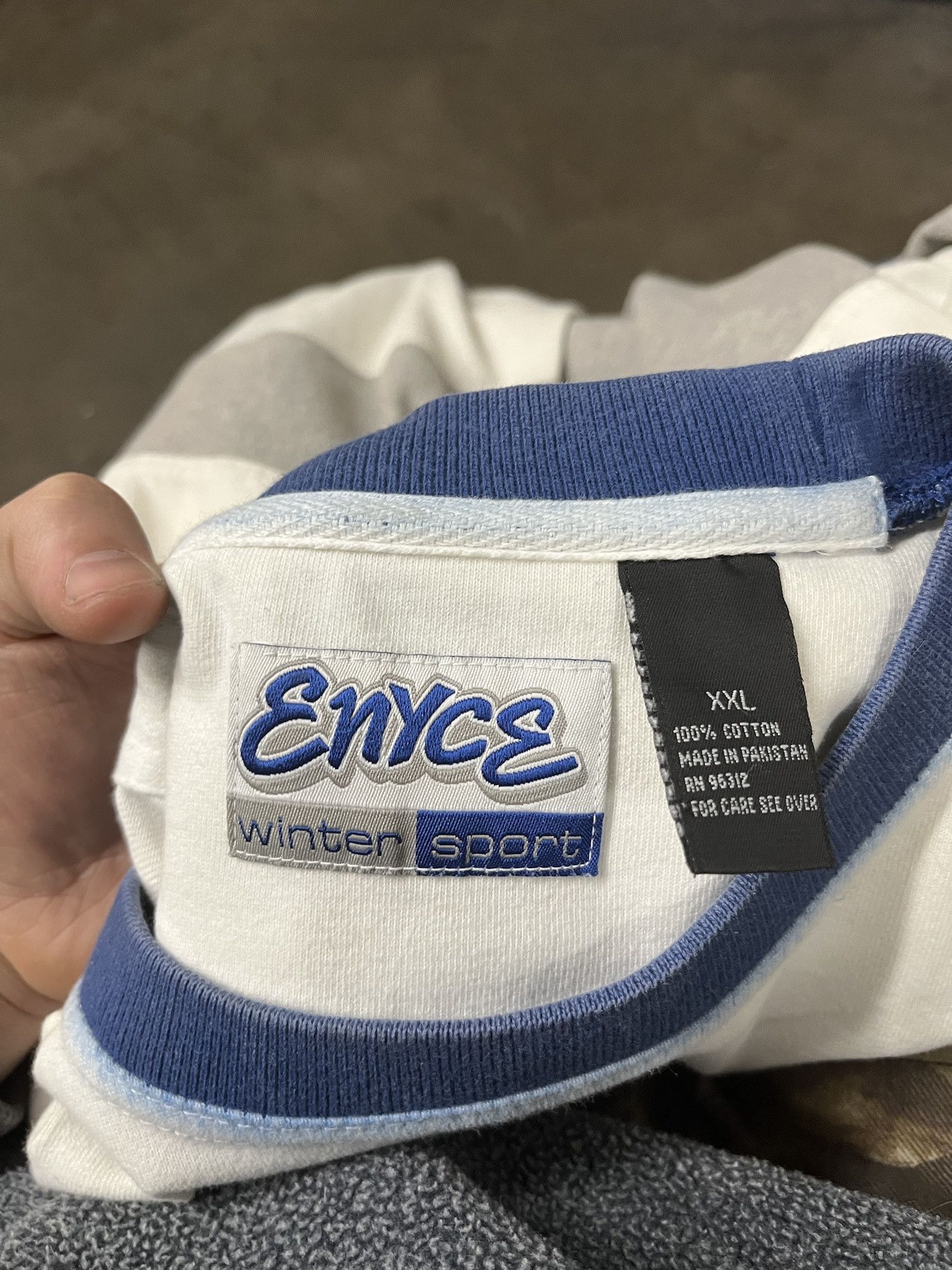 Enyce × Vintage Vintage 2000s Enyce Leather Logo Embroidered Lognsleeve Tee Shirt Size XXL Size US XXL / EU 58 / 5 - 3 Thumbnail
