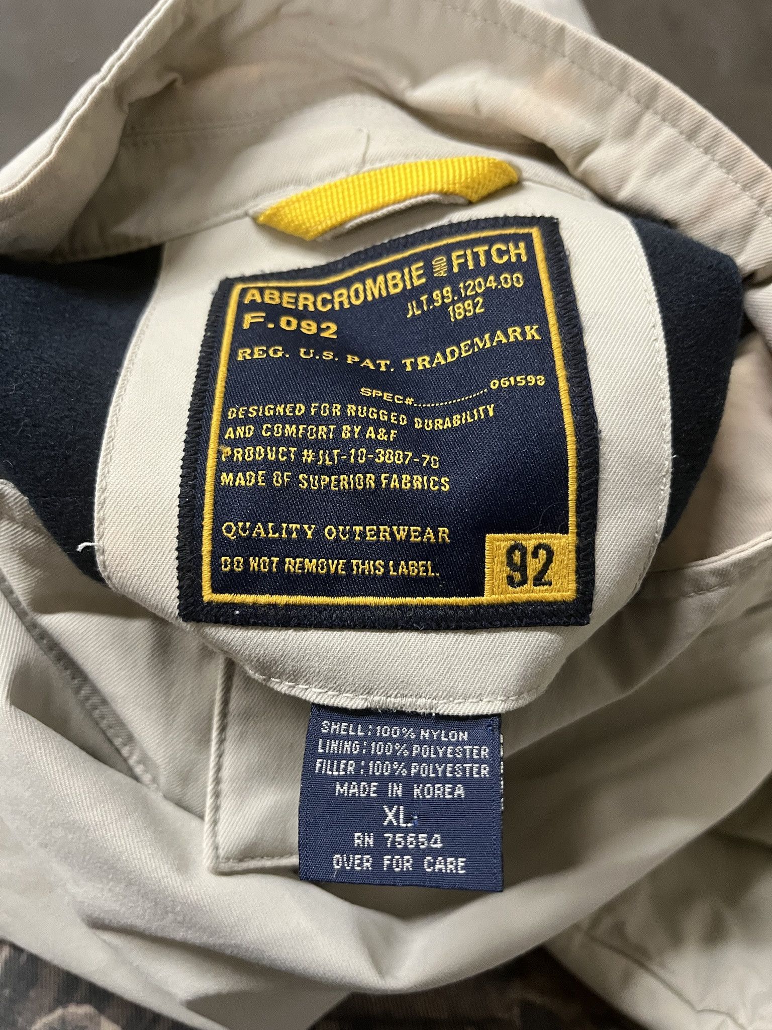 Vintage Vintage 2000s Abercrimbie And Fitch Light Jacket Size XL Size US XL / EU 56 / 4 - 2 Thumbnail