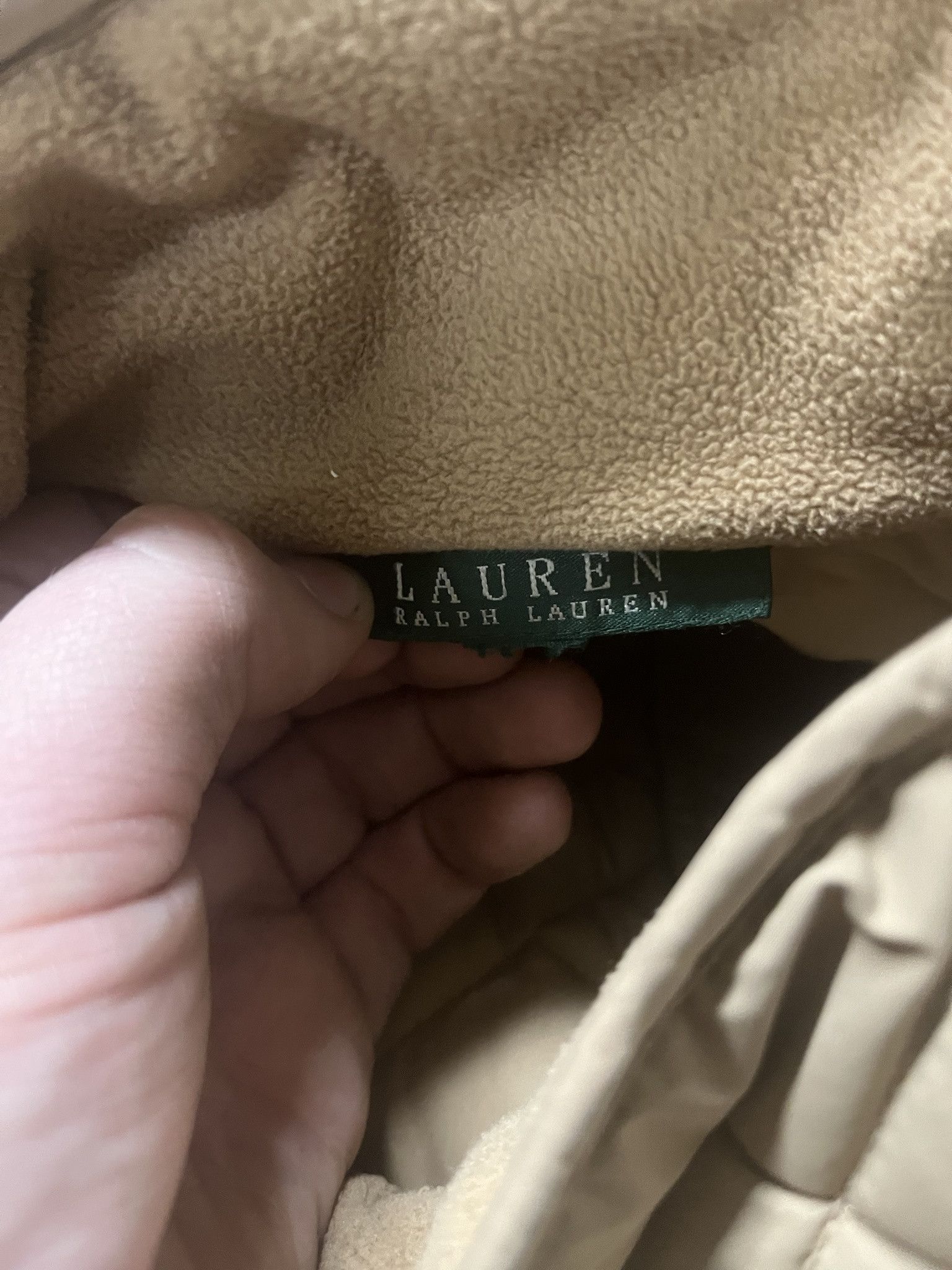 Polo Ralph Lauren × Vintage Vintage 2000s Tan Quilted Light Jacket Polo Lauren Ralph Lauren Size L Size US L / EU 52-54 / 3 - 3 Thumbnail