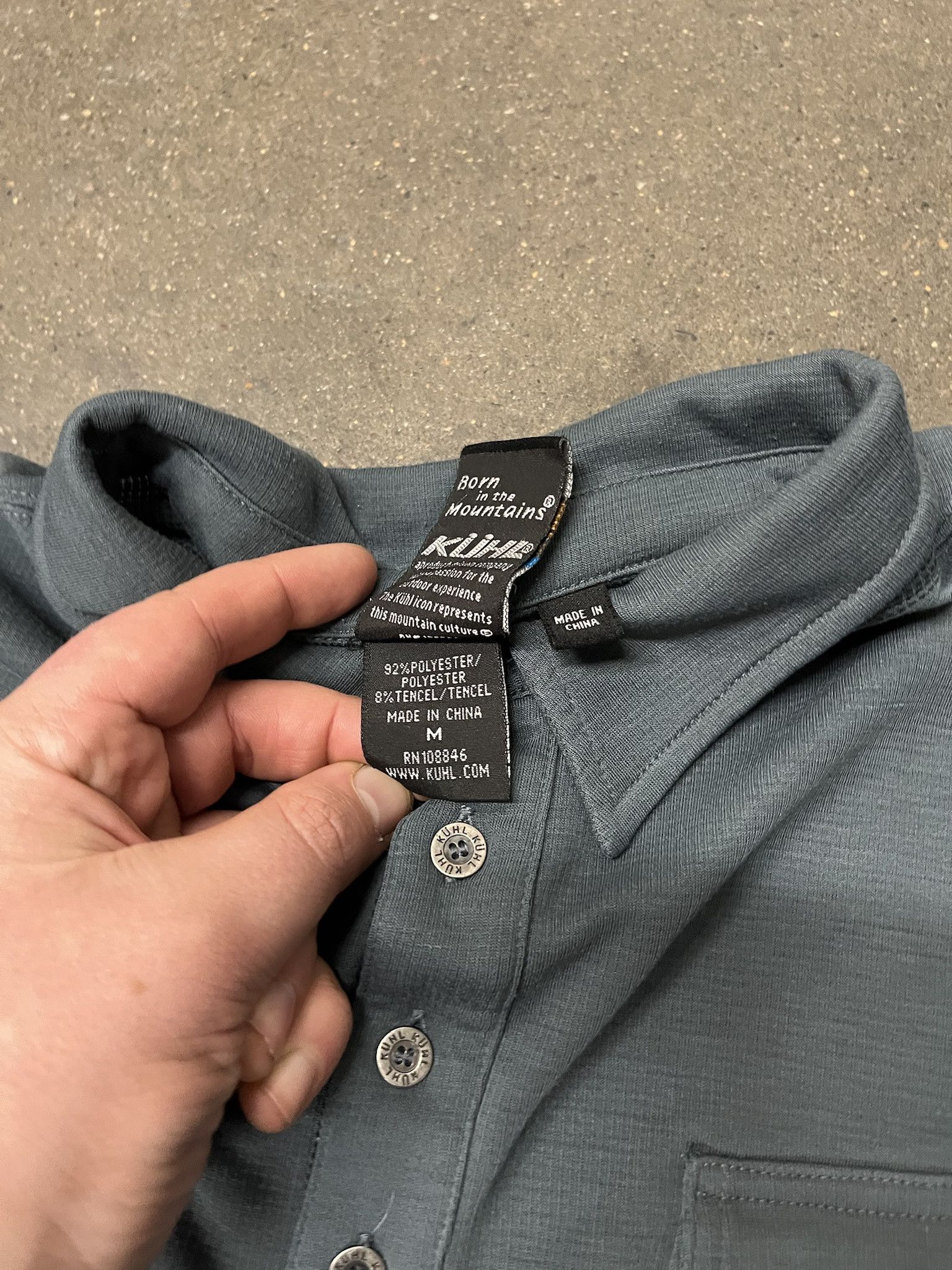 Kuhl × Vintage Kuhl Gray Polyester Active Quick Dry Polo Shirt Size M Size US M / EU 48-50 / 2 - 3 Thumbnail