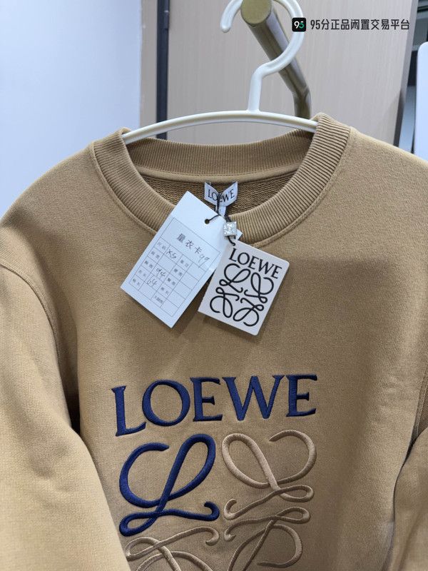 Loewe LOEWE Anagram Logo Embroidered Cotton Crewneck Sweatshirt Size US XS / EU 42 / 0 - 8 Thumbnail