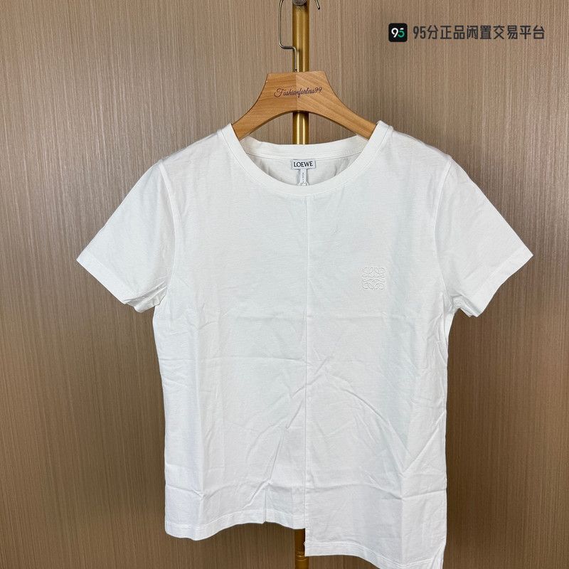 Loewe LOEWE Solid Logo Embroidery Asymmetrical Short-Sleeve T-Shirt Size US S / EU 44-46 / 1 - 2 Thumbnail