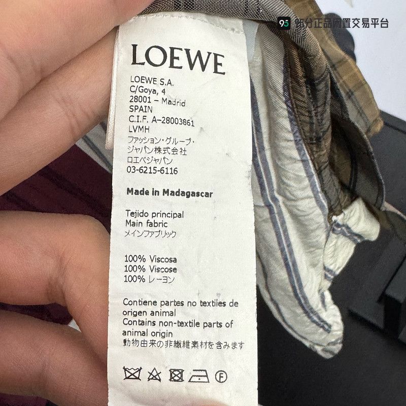 Loewe LOEWE Irregular Hem Spliced Unisex Shirt Size US S / EU 44-46 / 1 - 5 Thumbnail