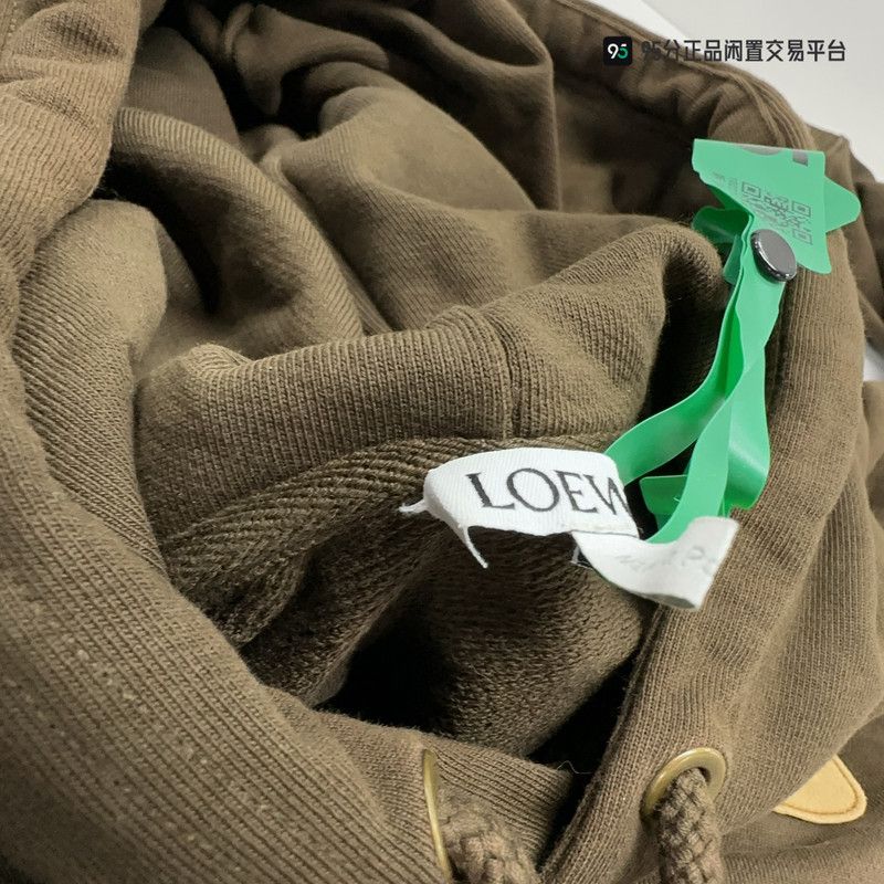 Loewe LOEWE FW22 Letter Logo Patch Hooded Loose Sweatshirt Size US M / EU 48-50 / 2 - 5 Thumbnail