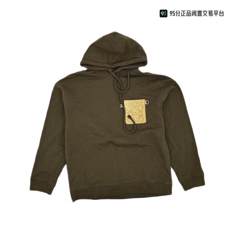 Loewe LOEWE FW22 Letter Logo Patch Hooded Loose Sweatshirt Size US M / EU 48-50 / 2 - 4 Thumbnail