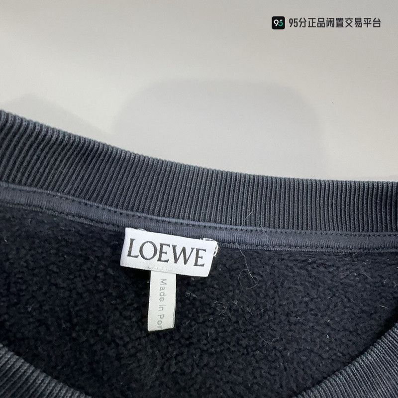 Loewe LOEWE SS22 Anagram Embroidered Cotton Fleece Sweatshirt Size US XL / EU 56 / 4 - 5 Thumbnail