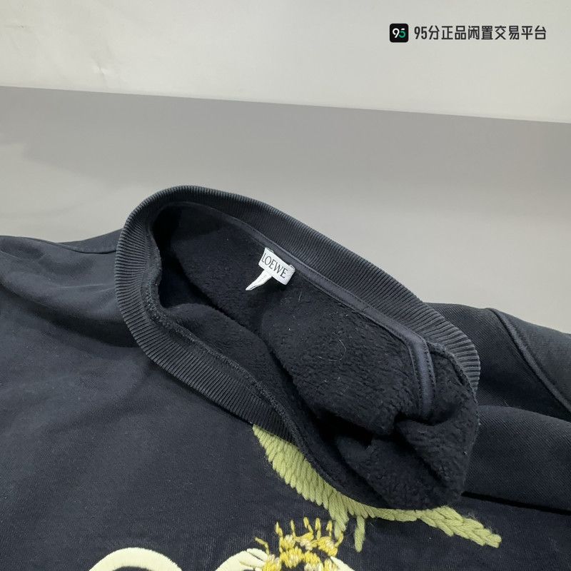 Loewe LOEWE SS22 Anagram Embroidered Cotton Fleece Sweatshirt Size US XL / EU 56 / 4 - 4 Thumbnail