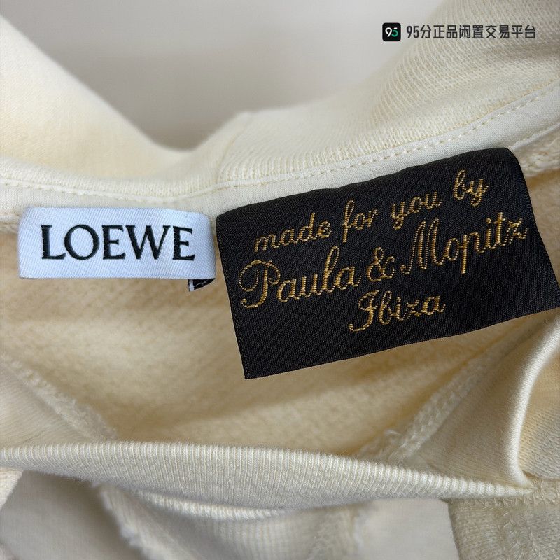 Loewe Loewe Paula's Letter Print Beige Hoodie Size US M / EU 48-50 / 2 - 3 Thumbnail