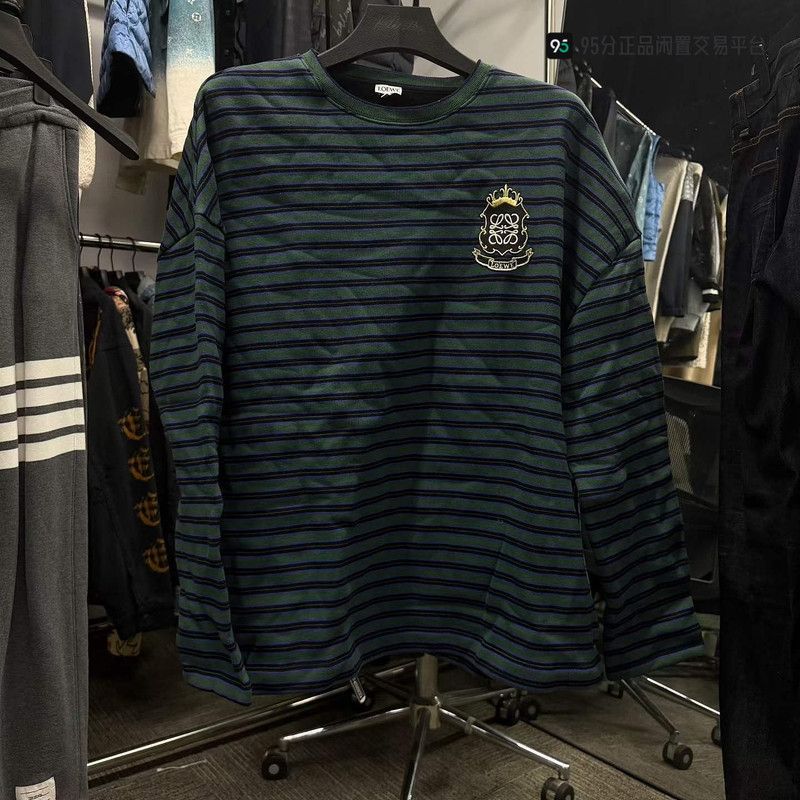 Loewe LOEWE Casual Striped Patch Logo Crewneck Sweatshirt Size US M / EU 48-50 / 2 - 4 Thumbnail
