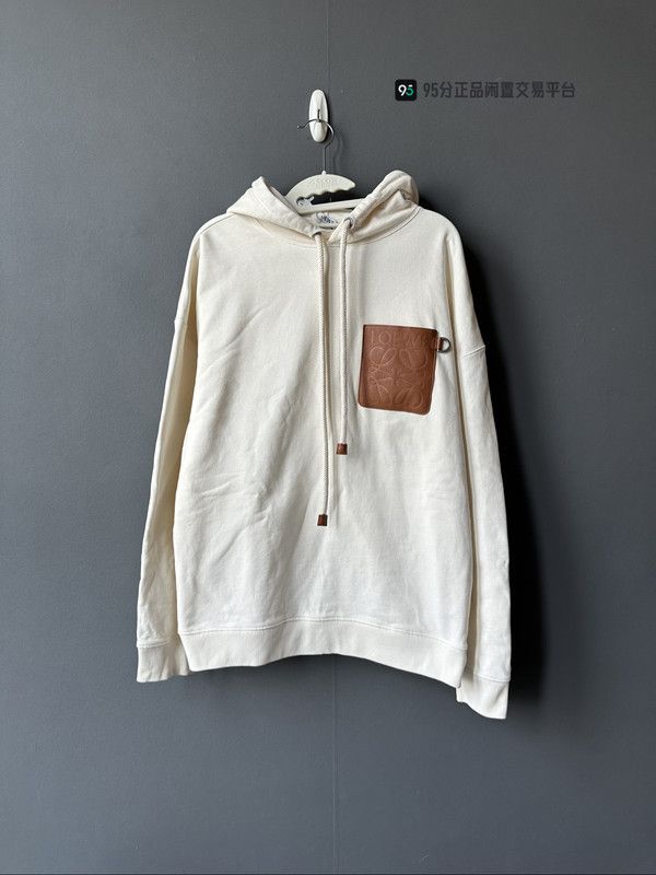 Loewe LOEWE FW22 Men's Beige Logo Hoodie Size US XS / EU 42 / 0 - 4 Thumbnail