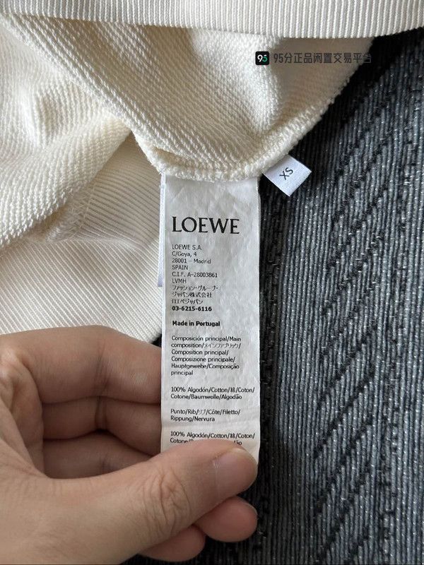Loewe LOEWE FW22 Men's Beige Logo Hoodie Size US XS / EU 42 / 0 - 5 Thumbnail