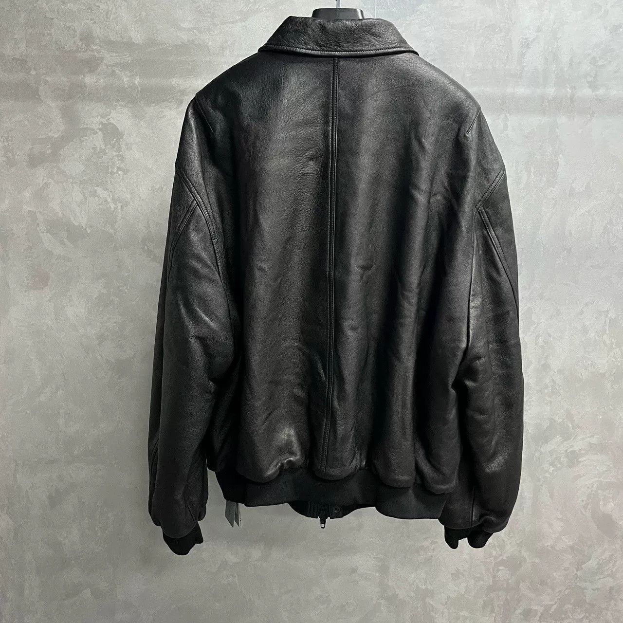 Balenciaga Balenciaga Sporty B Embroidered Logo Leather Jacket Size US XS / EU 42 / 0 - 2 Thumbnail