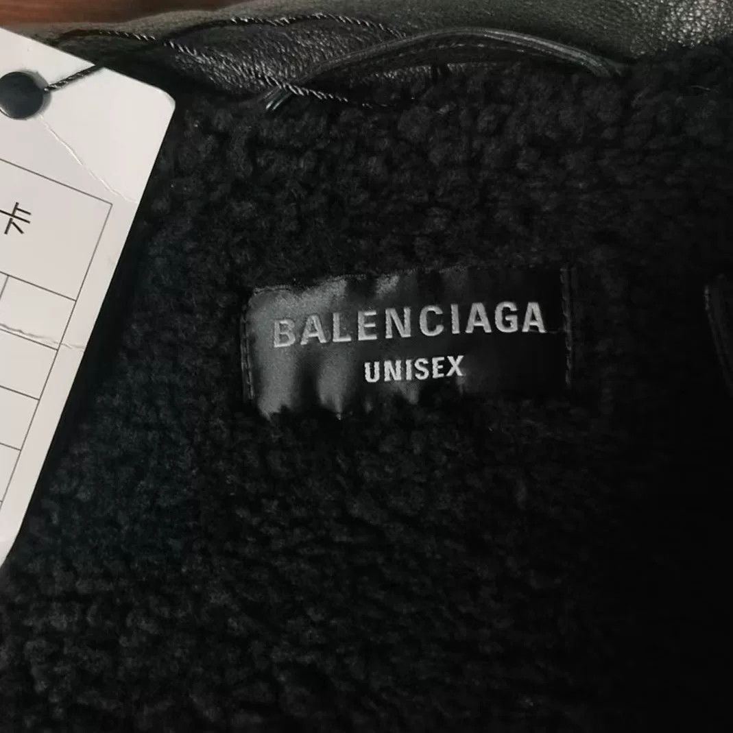 Balenciaga Balenciaga Sporty B Embroidered Logo Leather Jacket Size US XS / EU 42 / 0 - 3 Thumbnail