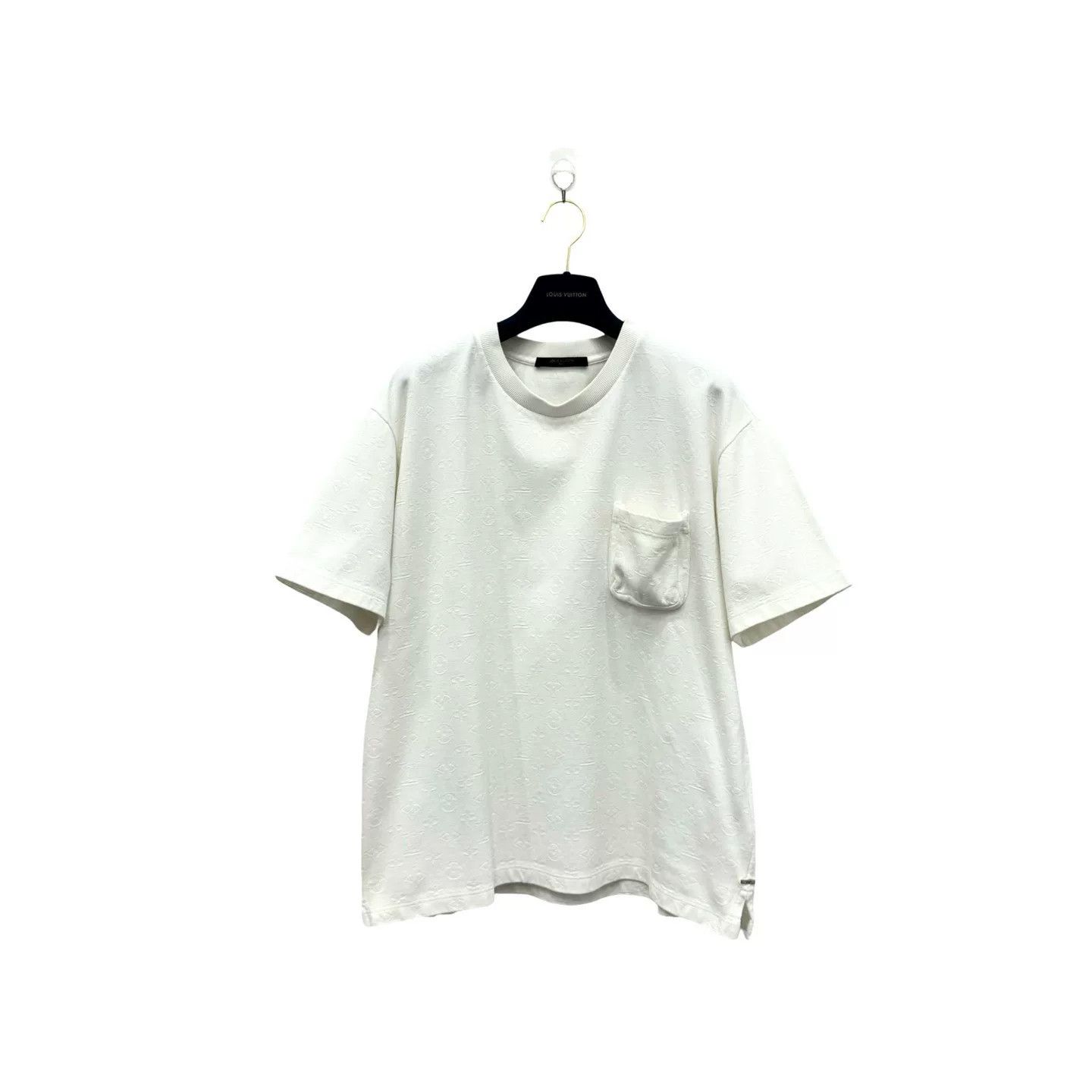 Louis Vuitton Louis Vuitton White Monogram Pocket Tee Size US XL / EU 56 / 4 - 2 Thumbnail