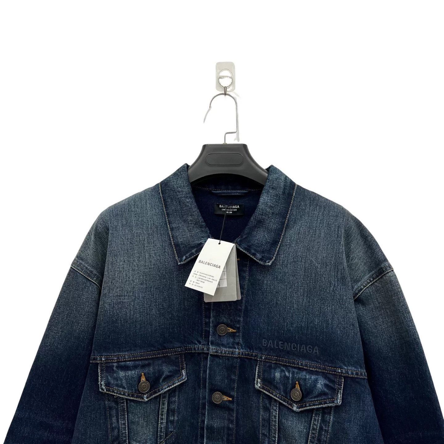 Balenciaga Balenciaga Paris Limited Denim Jacket Size US M / EU 48-50 / 2 - 5 Thumbnail