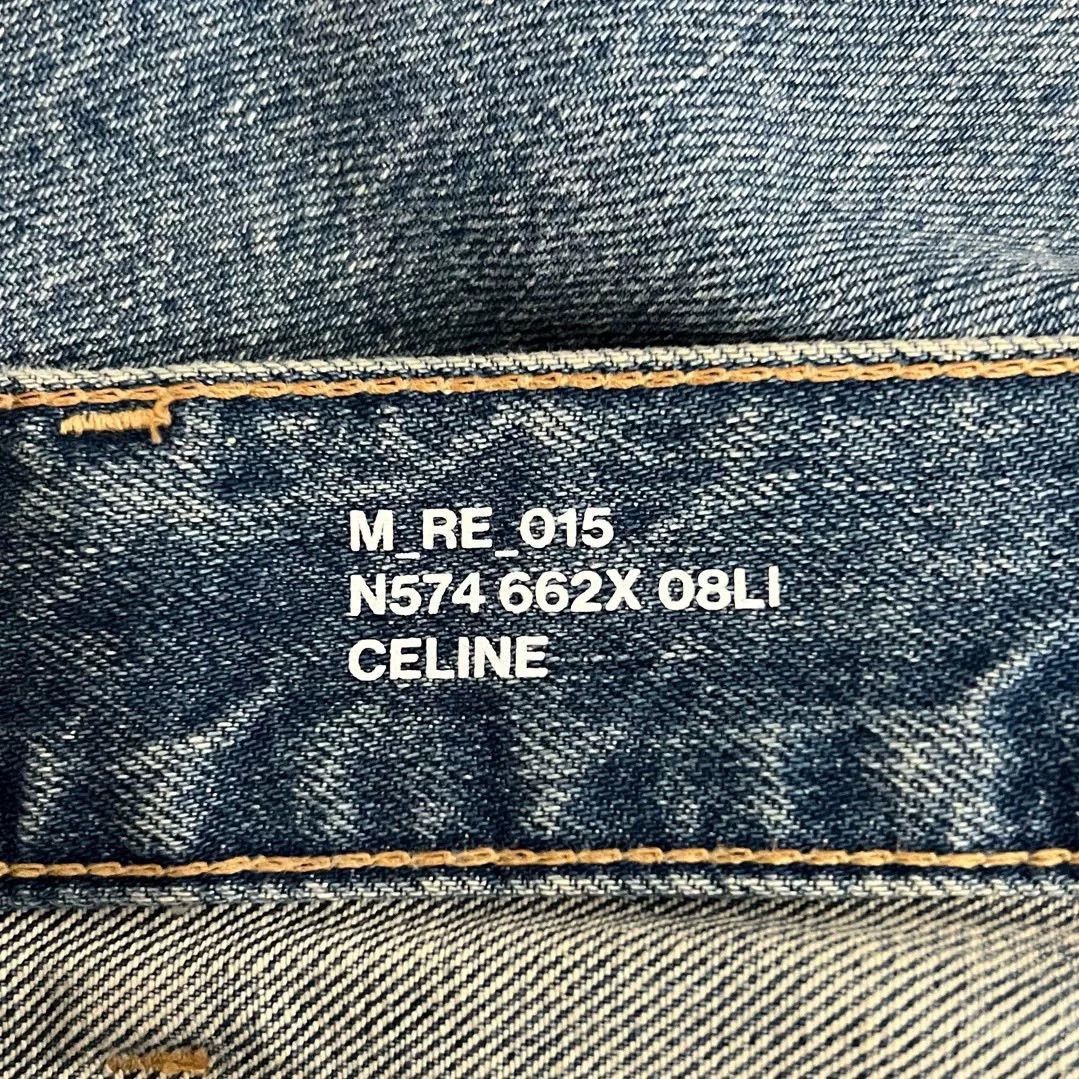 Celine Celine Washed Zip Side Pocket Straight Jeans Size 29" - 7 Thumbnail