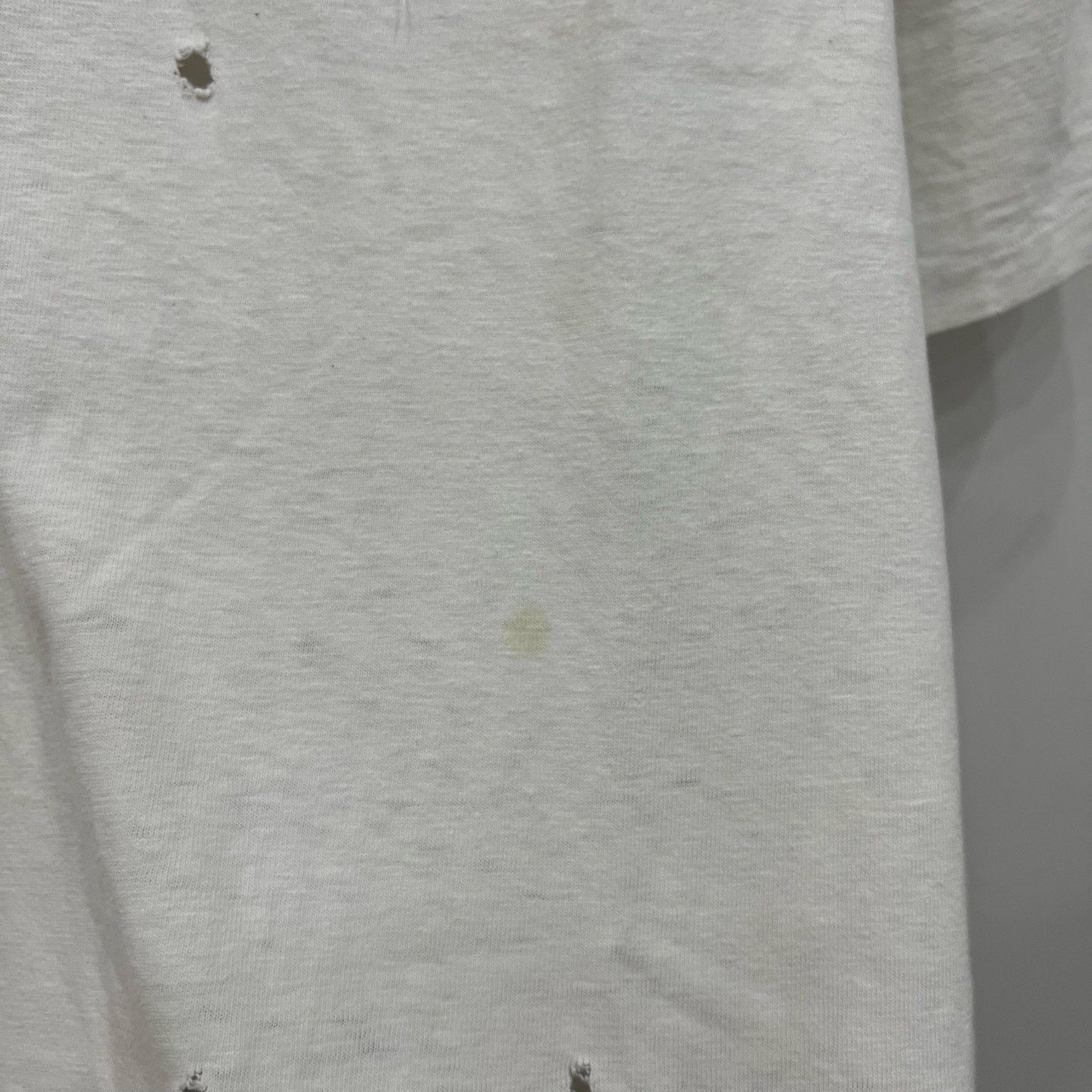 Dior Dior White Destroyed Logo Short Sleeve Size US S / EU 44-46 / 1 - 7 Thumbnail
