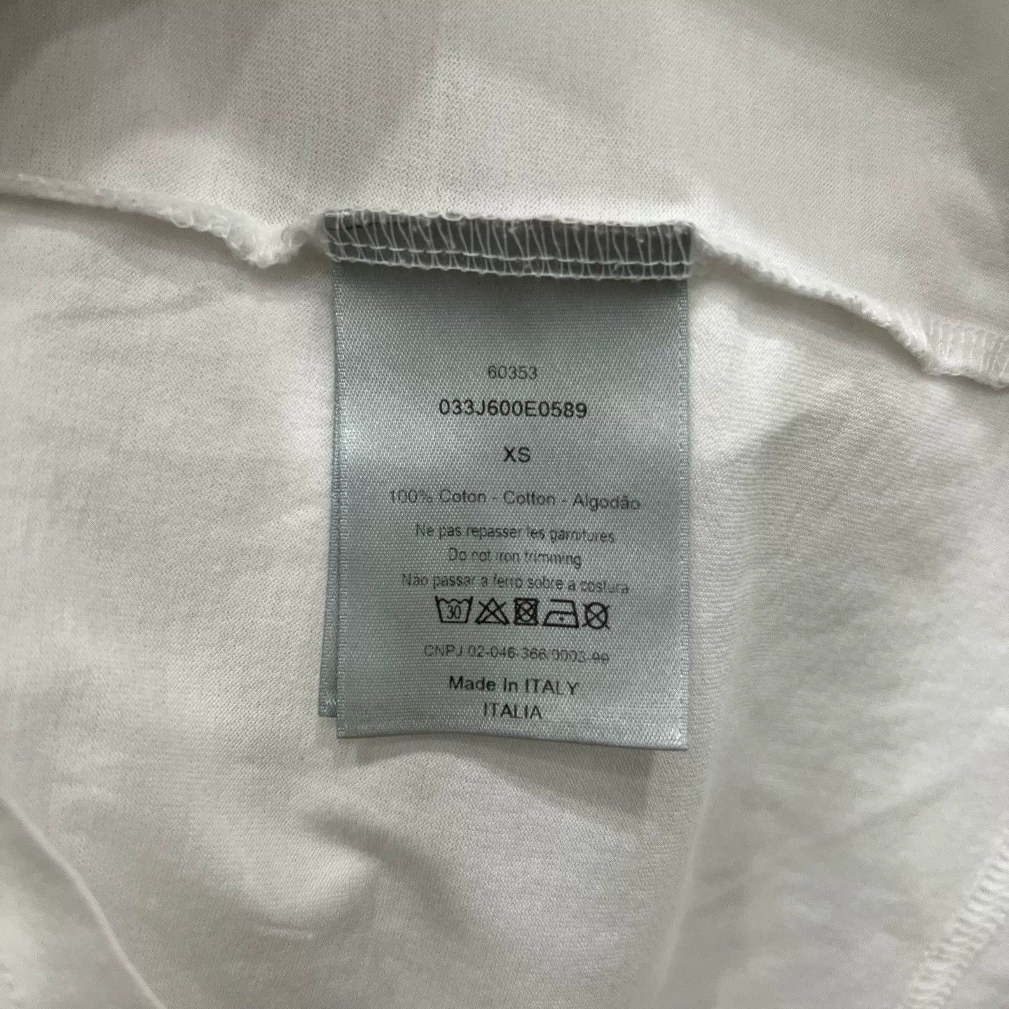 Dior Dior x Stussy White Embroidered T-Shirt Size US XS / EU 42 / 0 - 5 Thumbnail