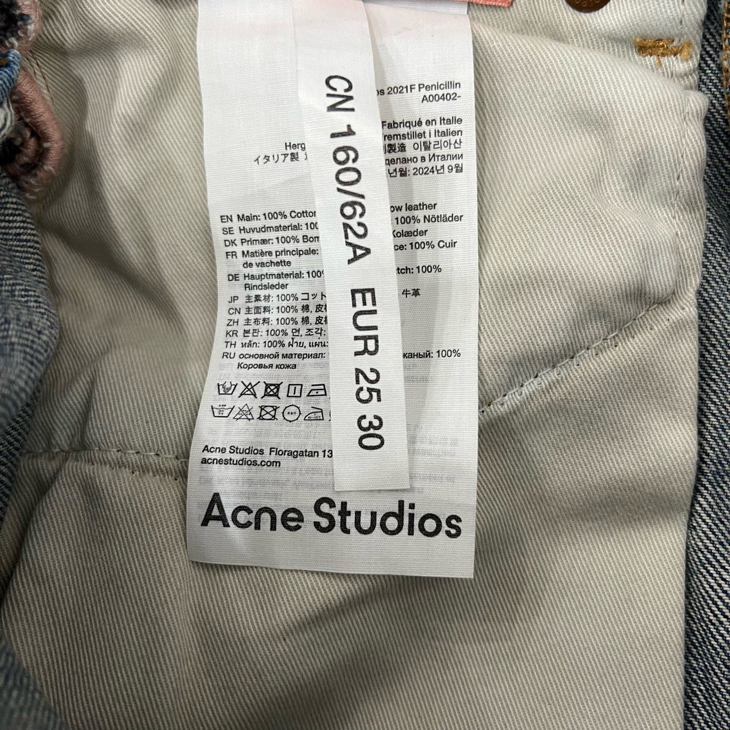 Acne Studios Acne 2021 Fall Distressed Mid-Rise Straight Jeans Size 30" / US 8 / IT 44 - 6 Thumbnail