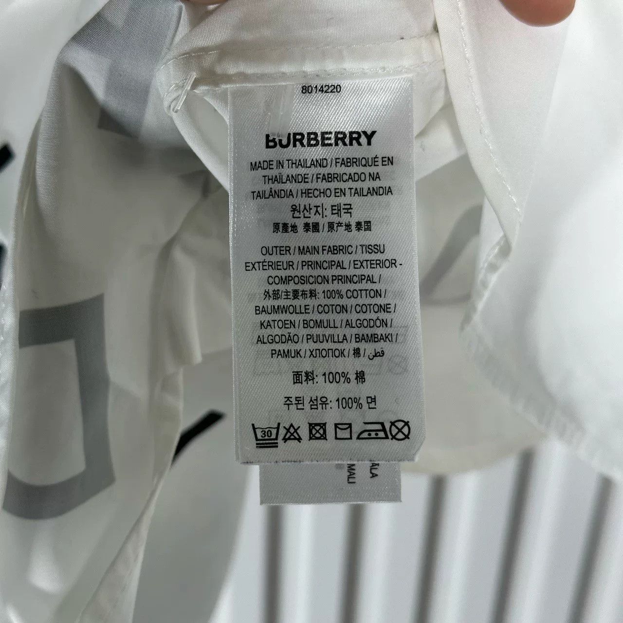 Burberry Burberry White Logo Short Shirt Size US XXS / EU 40 - 5 Thumbnail