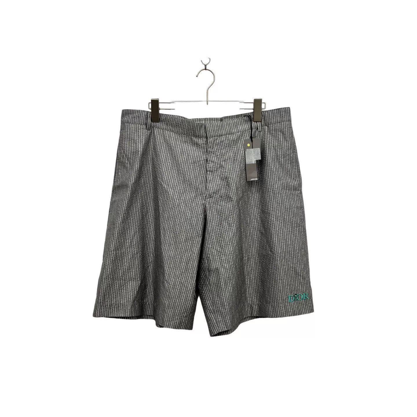 Dior Dior Gray Striped Casual Shorts Size US 36 / EU 52 - 2 Thumbnail