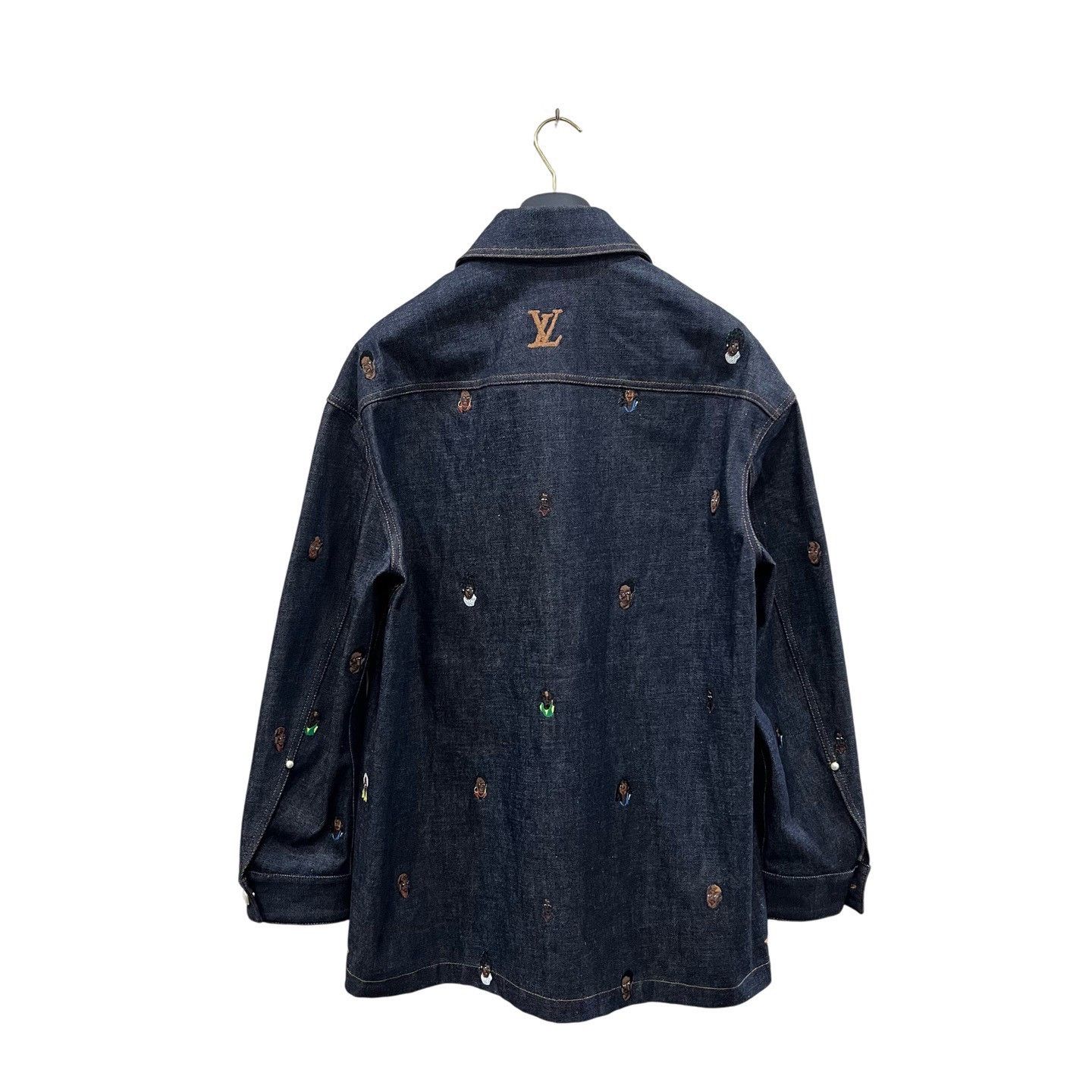 Louis Vuitton Louis Vuitton Pharrell Embroidered Logo Denim Jacket Size US S / EU 44-46 / 1 - 3 Thumbnail