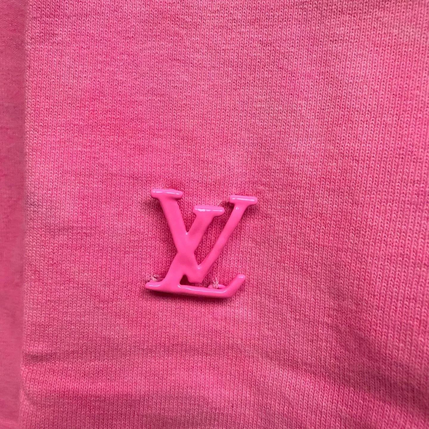Louis Vuitton Louis Vuitton Pink Logo Tie-Dye Short-Sleeve M Size M / US 6-8 / IT 42-44 - 3 Thumbnail