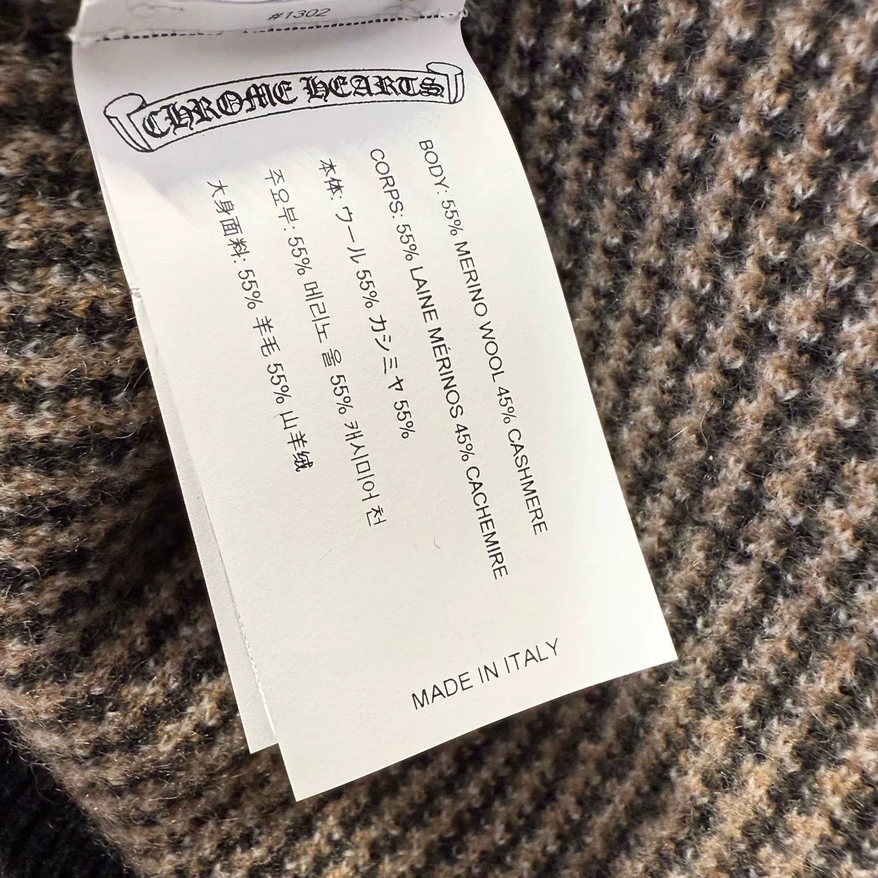 Chrome Hearts Chrome Hearts New Wool Checkered Sweater Size US M / EU 48-50 / 2 - 3 Thumbnail