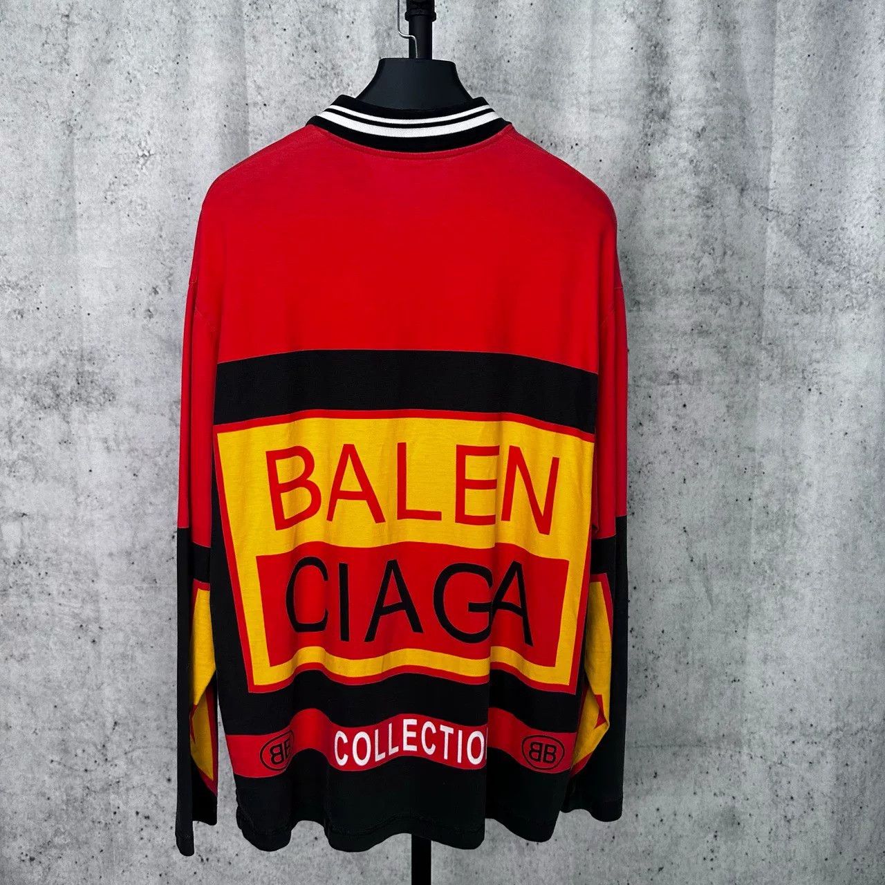 Balenciaga Balenciaga Colorblock Logo Print Longsleeve Size US M / EU 48-50 / 2 - 2 Thumbnail