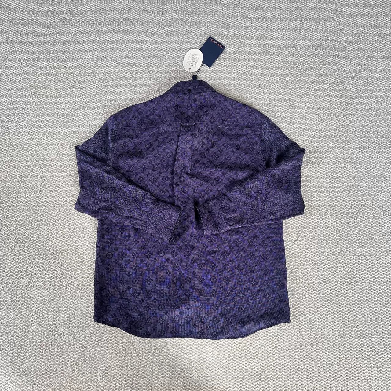 Louis Vuitton Louis Vuitton SS23 Purple Logo Silk Shirt Size US XS / EU 42 / 0 - 2 Thumbnail