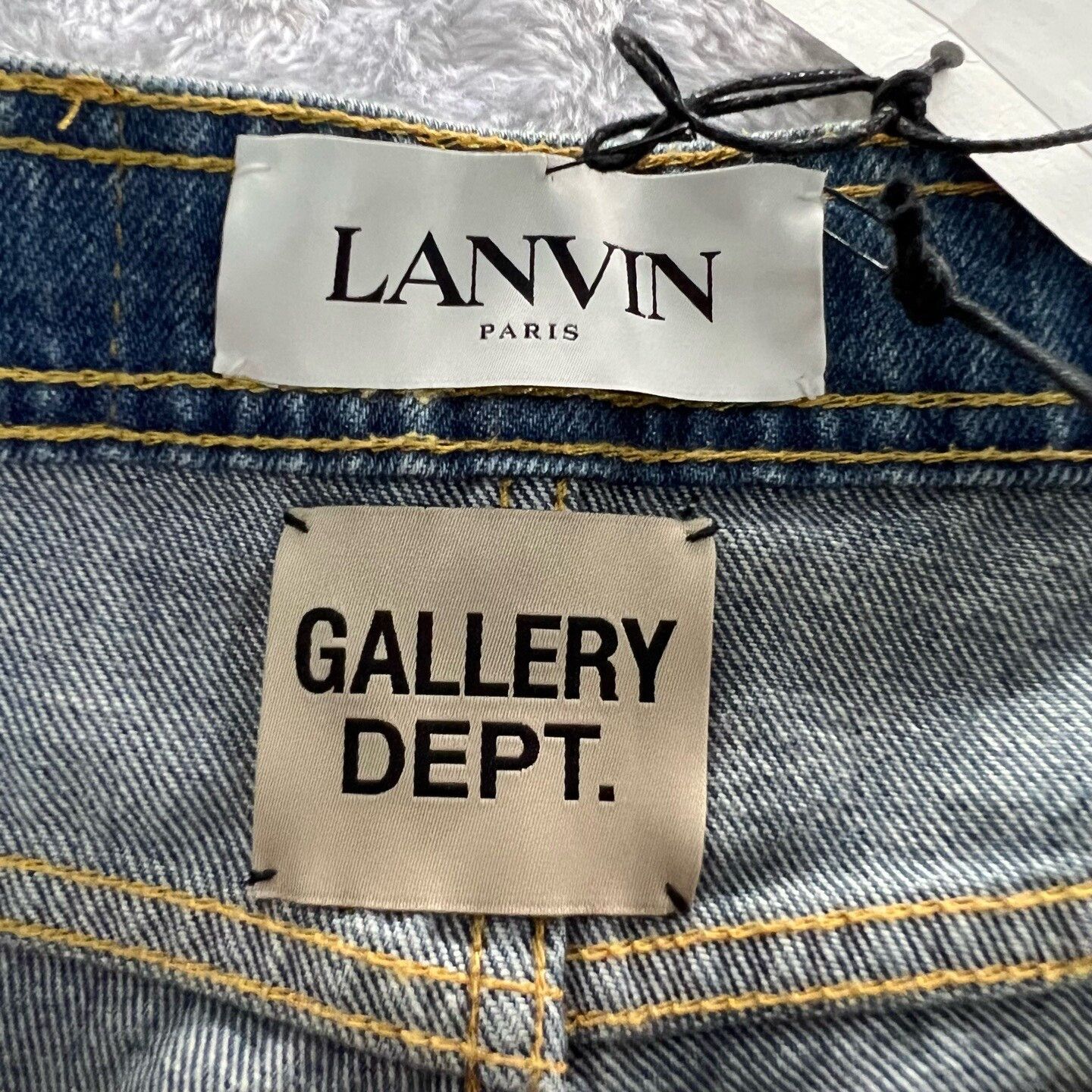 Lanvin LANVIN x GALLERY DEPT. Irregular Splatter Jeans Size US 33 - 4 Thumbnail