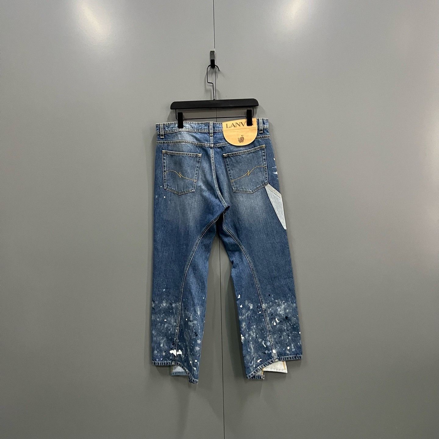 Lanvin LANVIN x GALLERY DEPT. Irregular Splatter Jeans Size US 33 - 2 Thumbnail