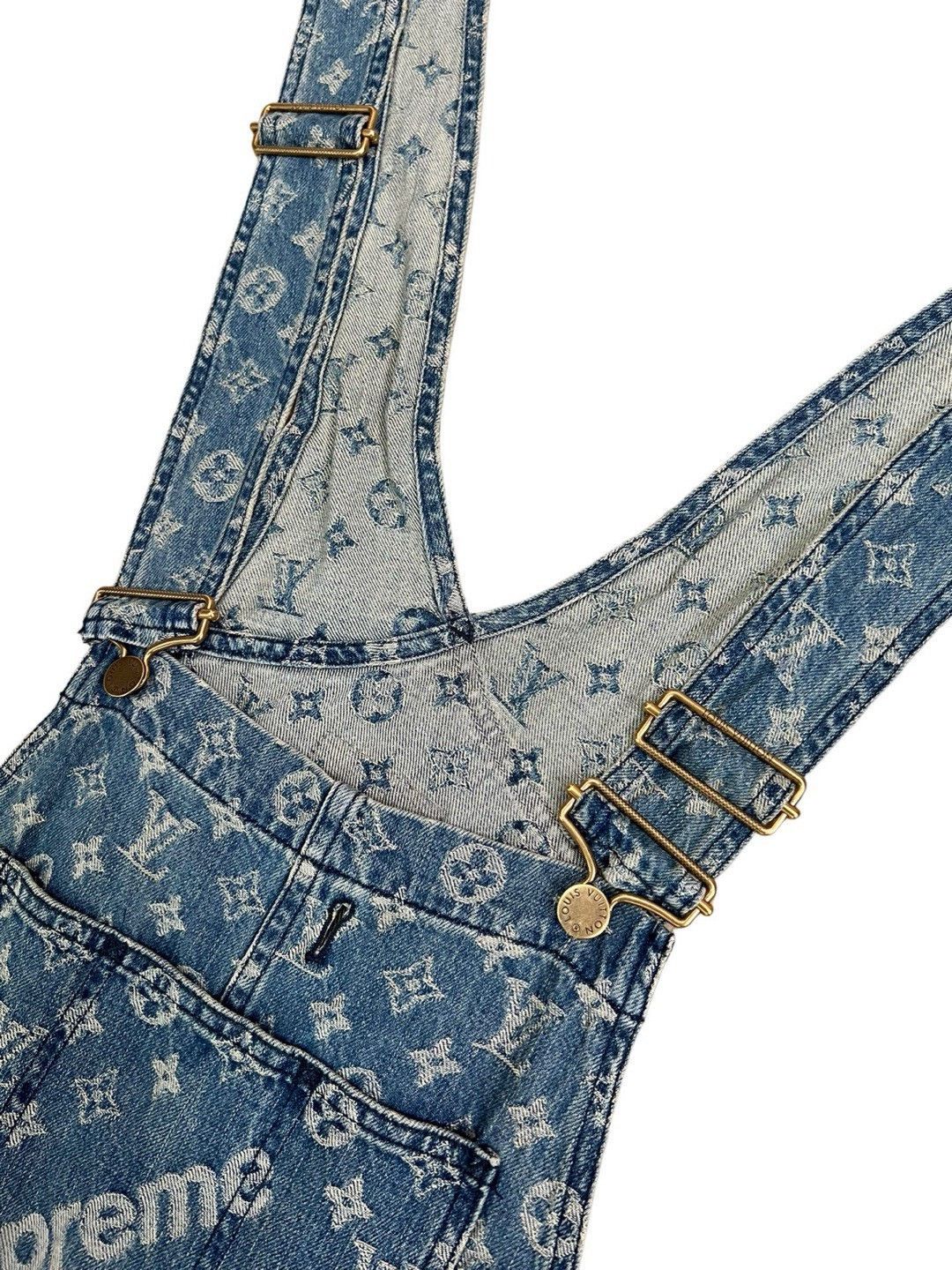 Louis Vuitton Louis Vuitton x Supreme Monogram Denim Overalls Size US 28 / EU 44 - 3 Thumbnail