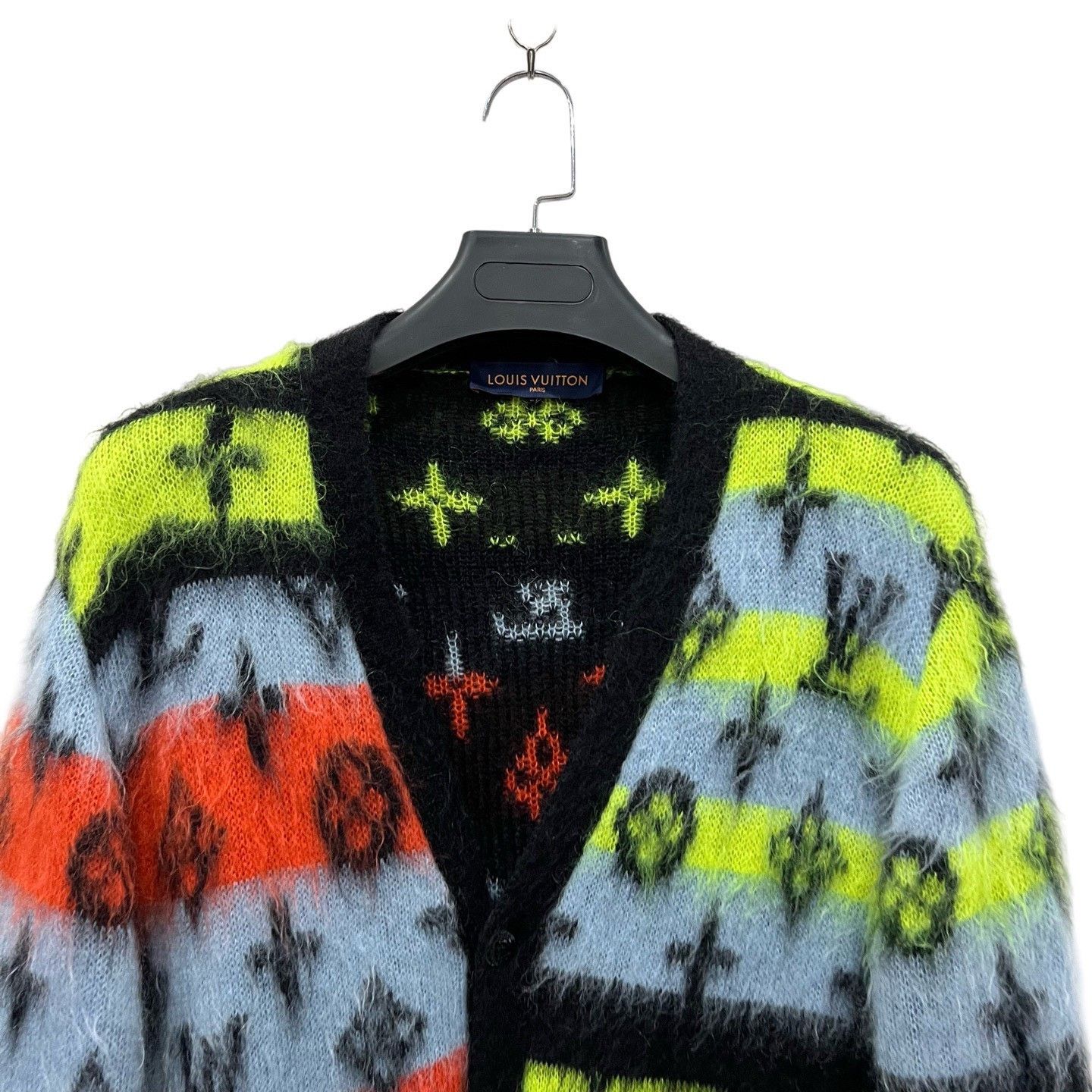 Louis Vuitton Louis Vuitton LV All-over Print Mohair Cardigan Size US XL / EU 56 / 4 - 3 Thumbnail