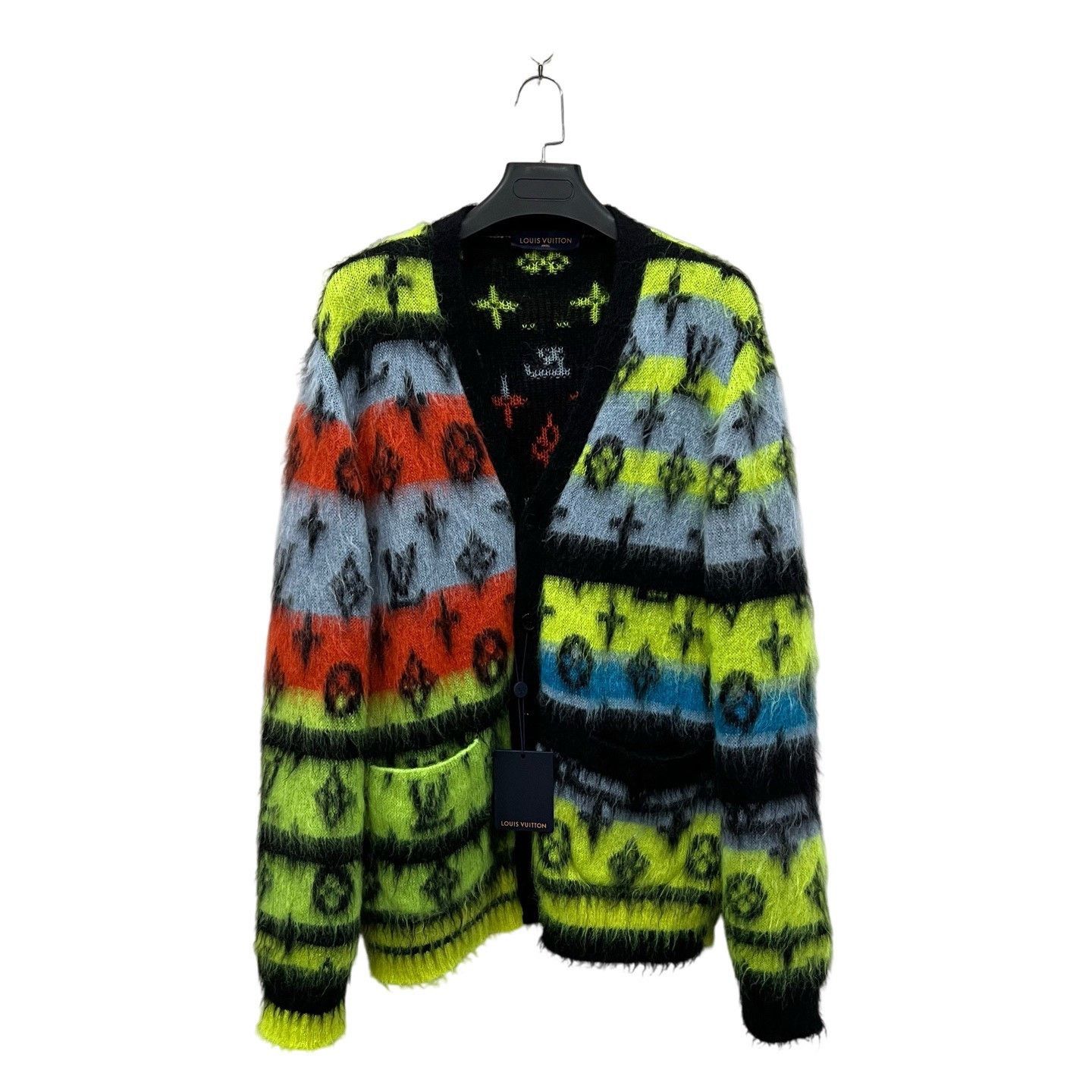Louis Vuitton Louis Vuitton LV All-over Print Mohair Cardigan Size US XL / EU 56 / 4 - 2 Thumbnail
