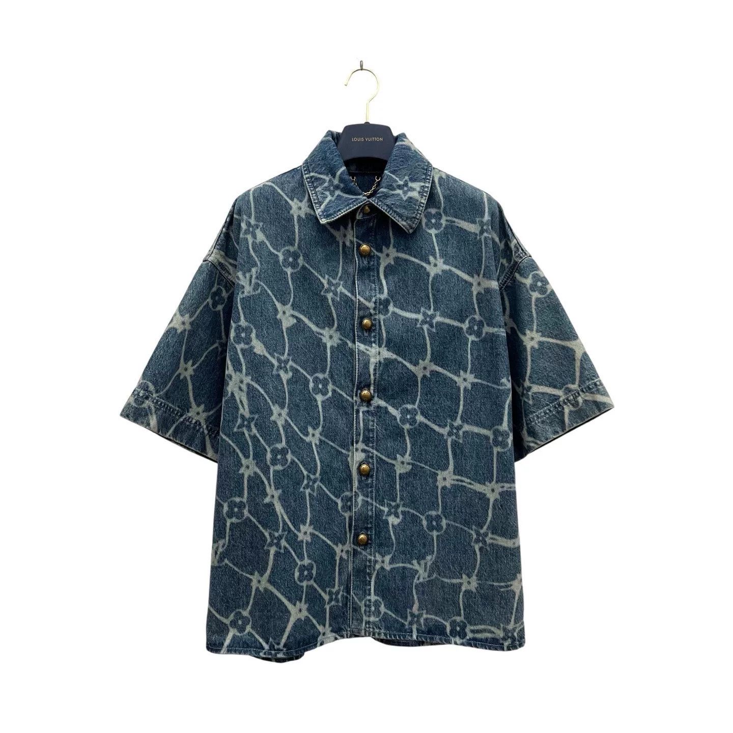 Louis Vuitton Louis Vuitton Monogram Denim Short-Sleeve Shirt Size US S / EU 44-46 / 1 - 2 Thumbnail