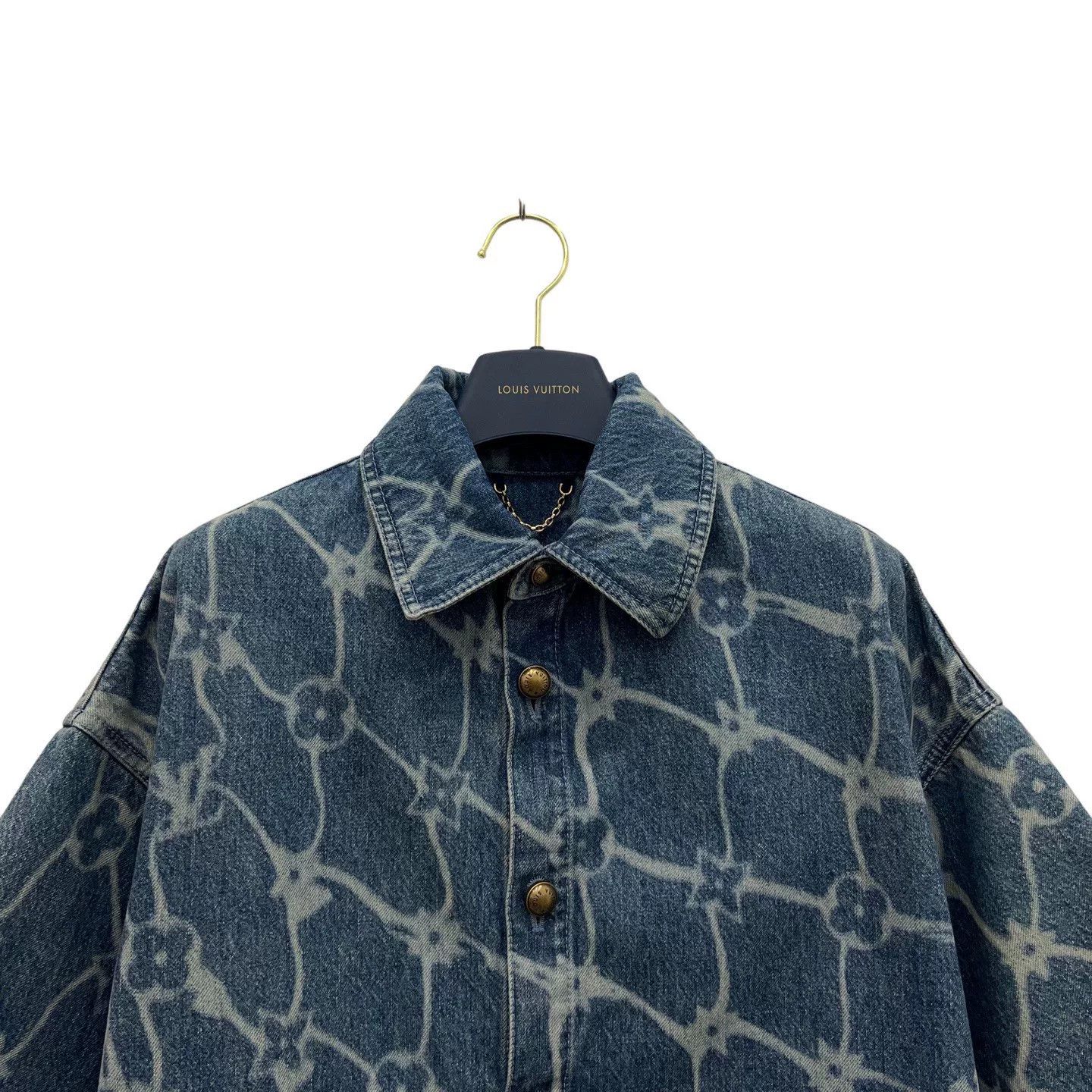 Louis Vuitton Louis Vuitton Monogram Denim Short-Sleeve Shirt Size US S / EU 44-46 / 1 - 4 Thumbnail