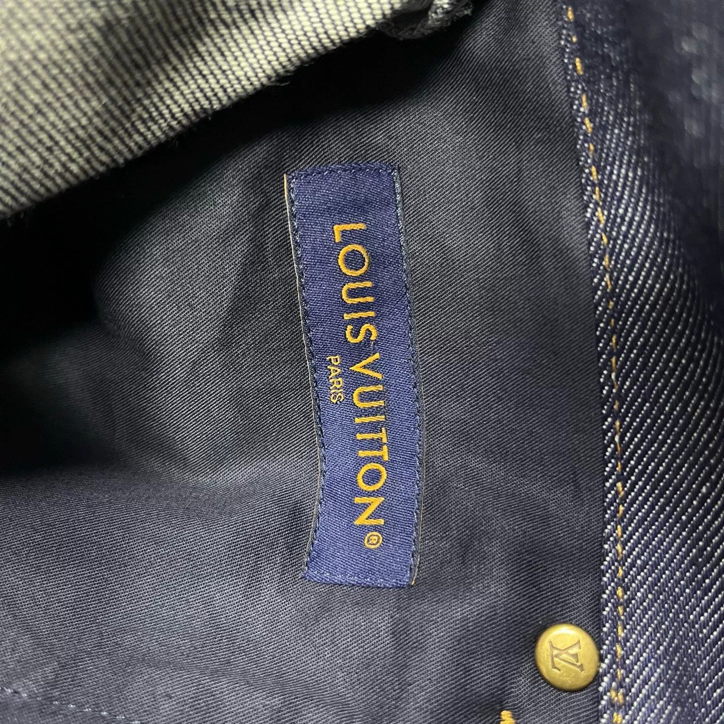 Louis Vuitton Louis Vuitton Blue Logo Embroidered Flared Jeans Size 30" / US 8 / IT 44 - 3 Thumbnail