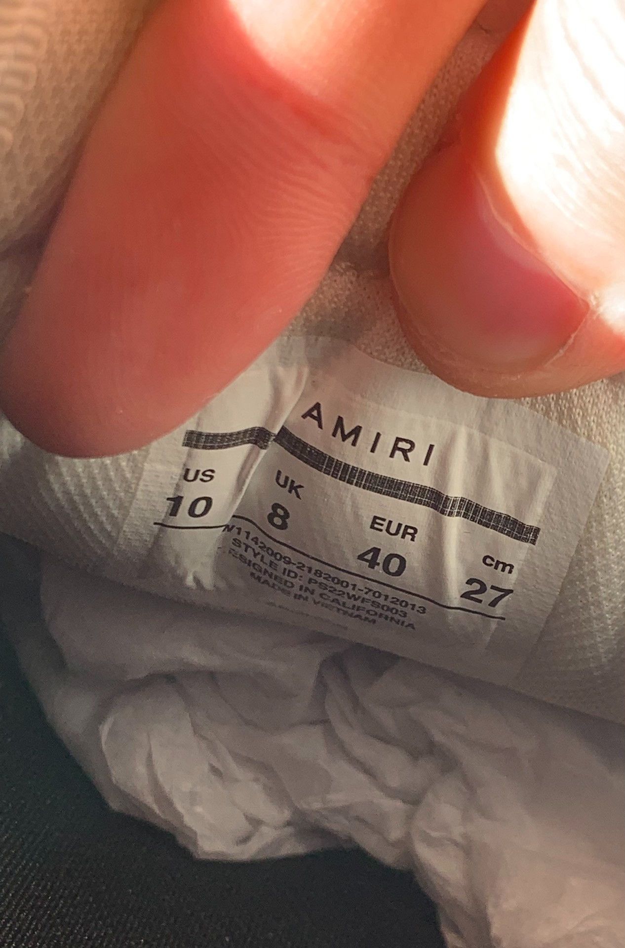 Amiri Amiri Skel Top Low White Size US 7 / EU 40 - 8 Thumbnail