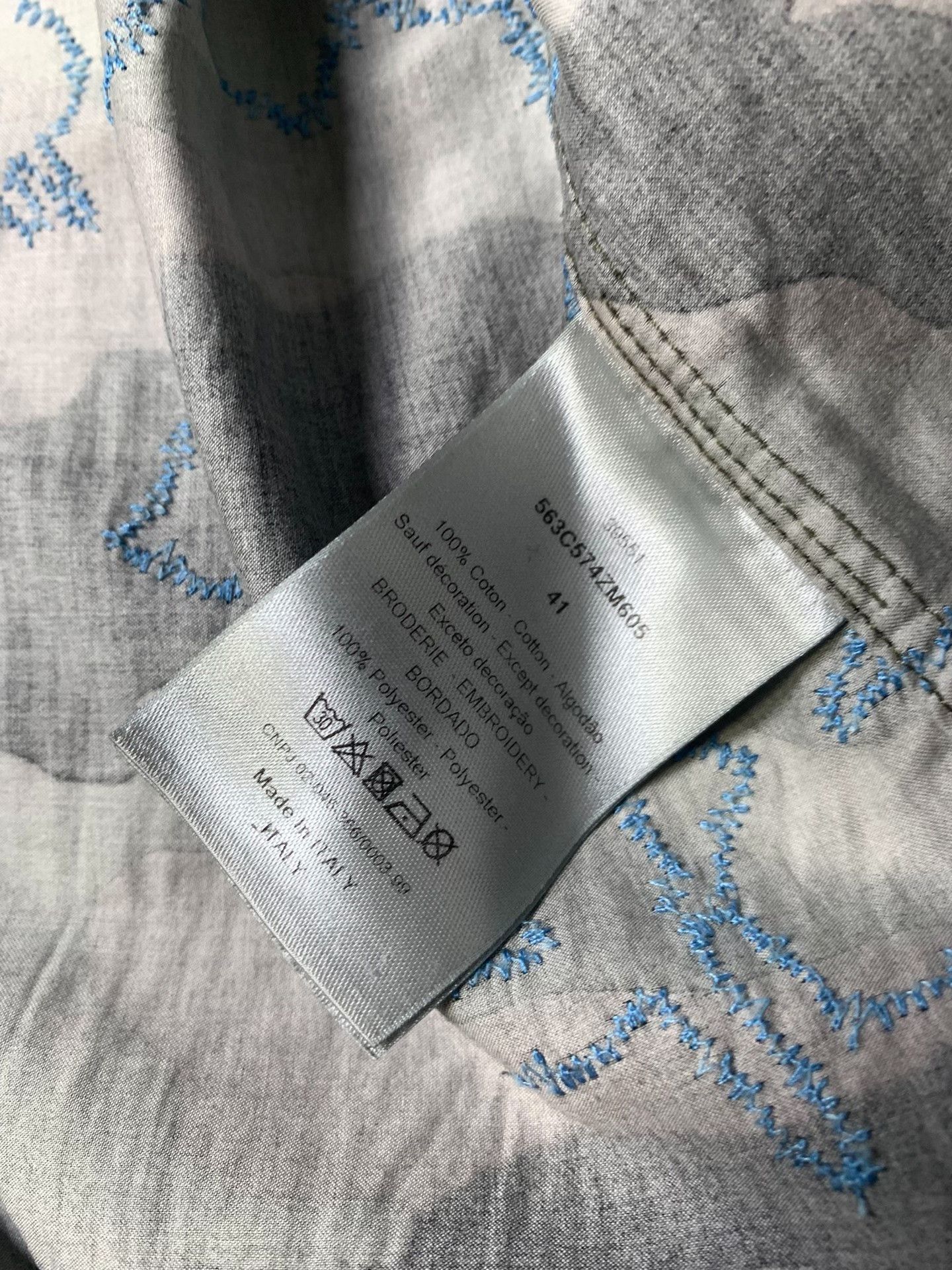 Dior Dior Camouflage Camellia Embroidery Shirt Size US M / EU 48-50 / 2 - 4 Thumbnail