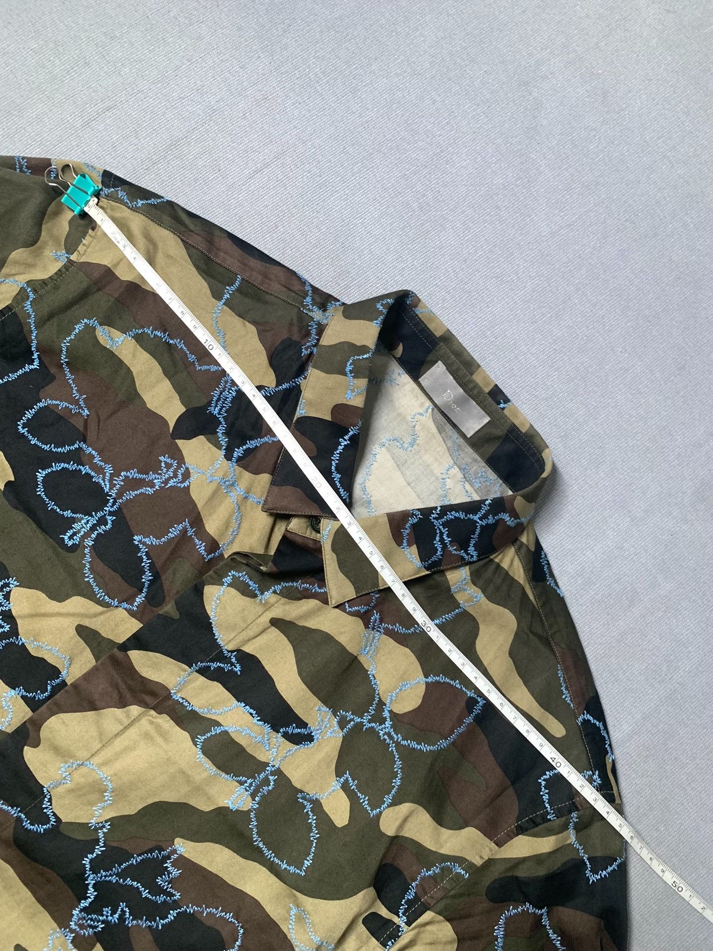 Dior Dior Camouflage Camellia Embroidery Shirt Size US M / EU 48-50 / 2 - 6 Thumbnail