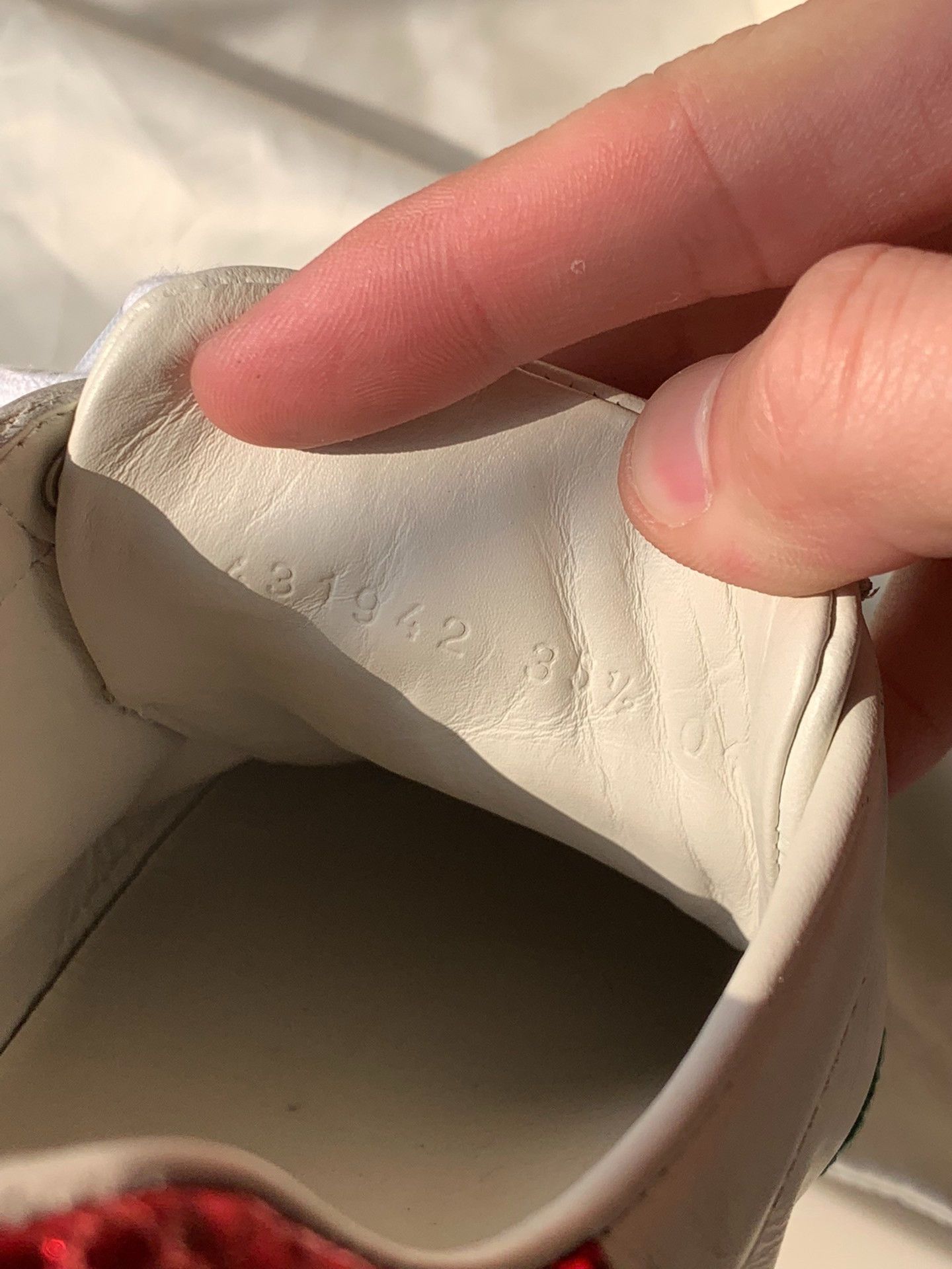 Gucci Gucci Bee Embroidery White Sneakers Size US 4.5 / IT 34.5 - 8 Thumbnail