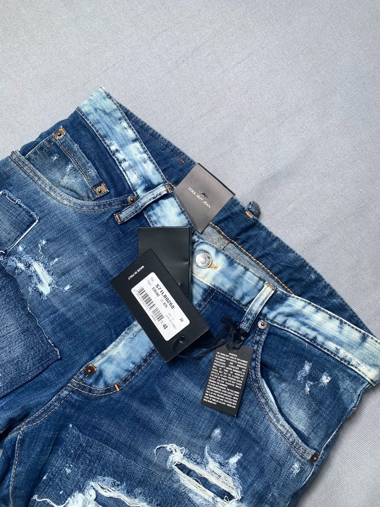 Dsquared2 Dsquared2 Distressed Spliced Jeans Size US 32 / EU 48 - 3 Thumbnail