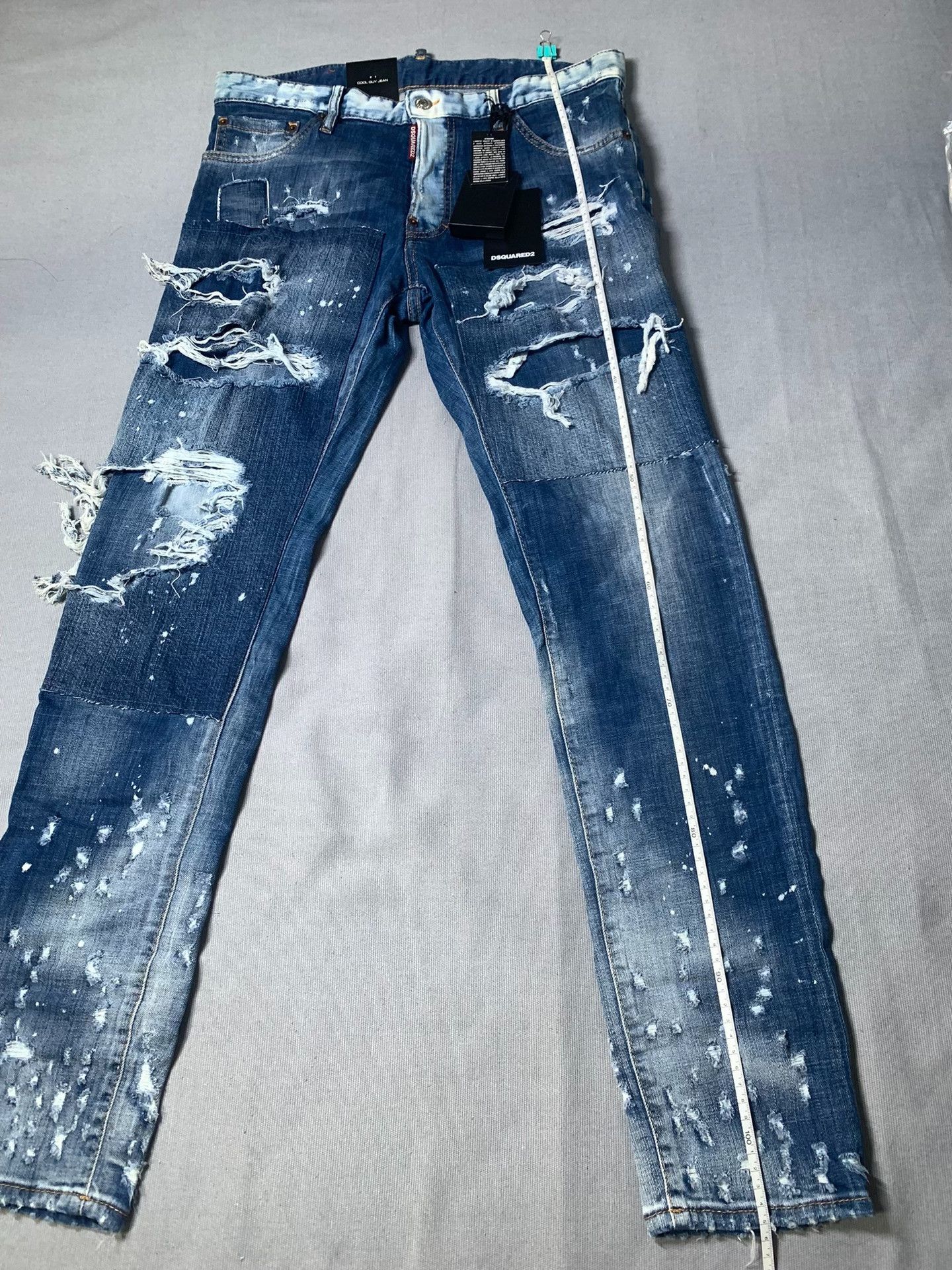 Dsquared2 Dsquared2 Distressed Spliced Jeans Size US 32 / EU 48 - 8 Thumbnail