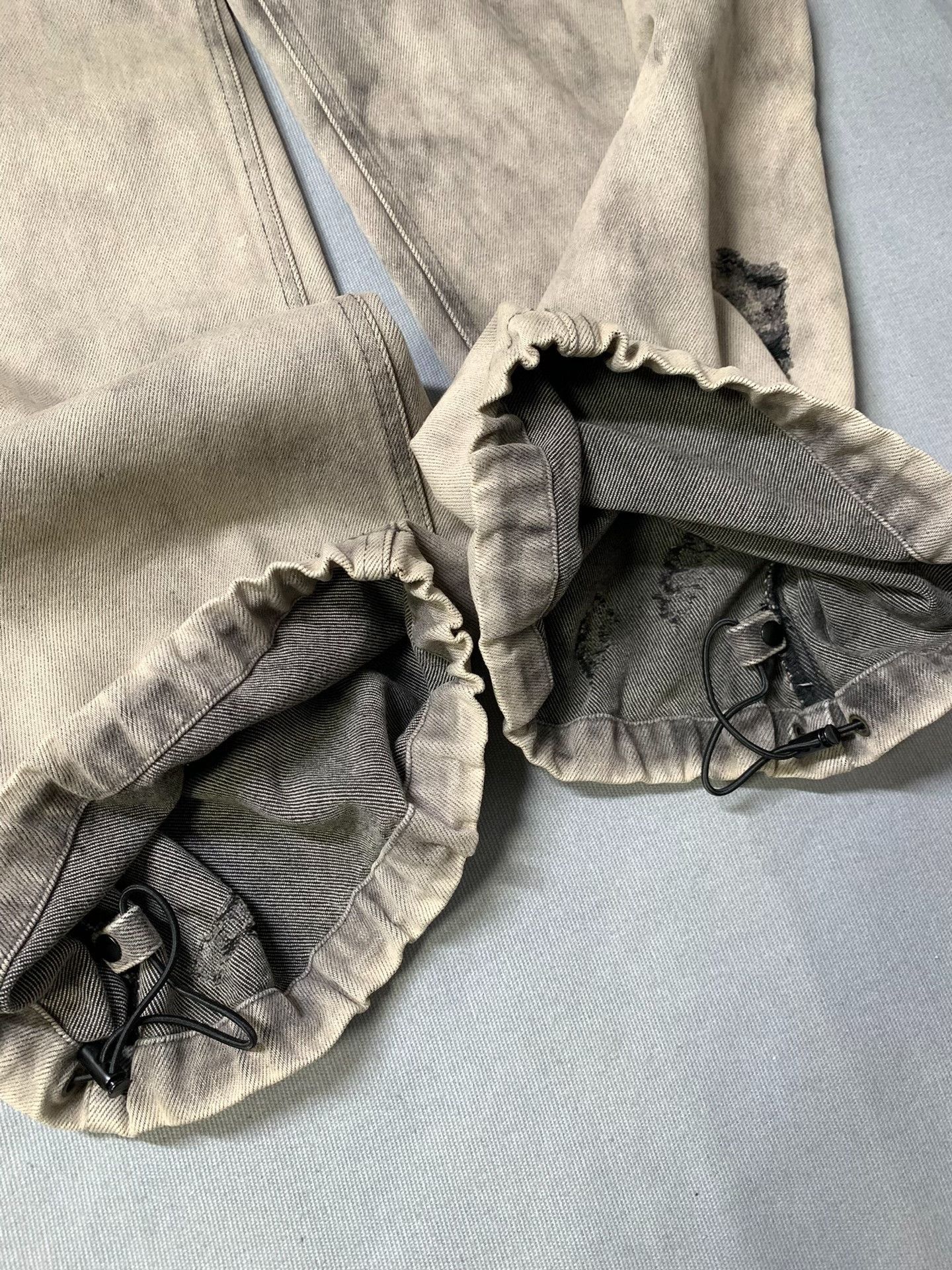 Juun.J juun.j Washed Distressed Wide-Leg Jeans Size US 30 / EU 46 - 5 Thumbnail